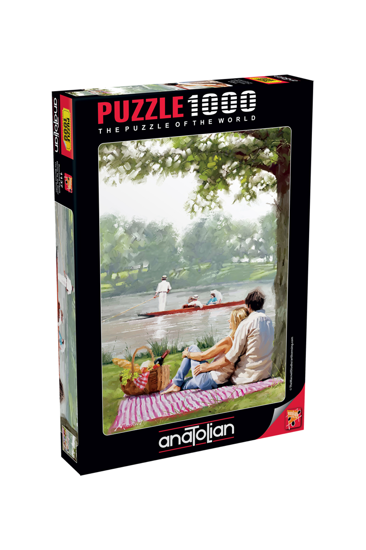 پازل اره منبت کاری مویی 1000 تکه پیک نیک عاشقانه 1137 Anatolian Puzzle