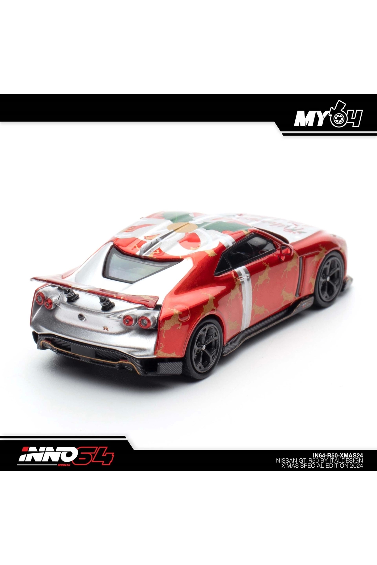 مدل خودرو INNO 1 64 NISSAN GT R50 XMAS 2024 SPECIAL EDITION IN64 XMAS24 اورجینال Inno 64 Models