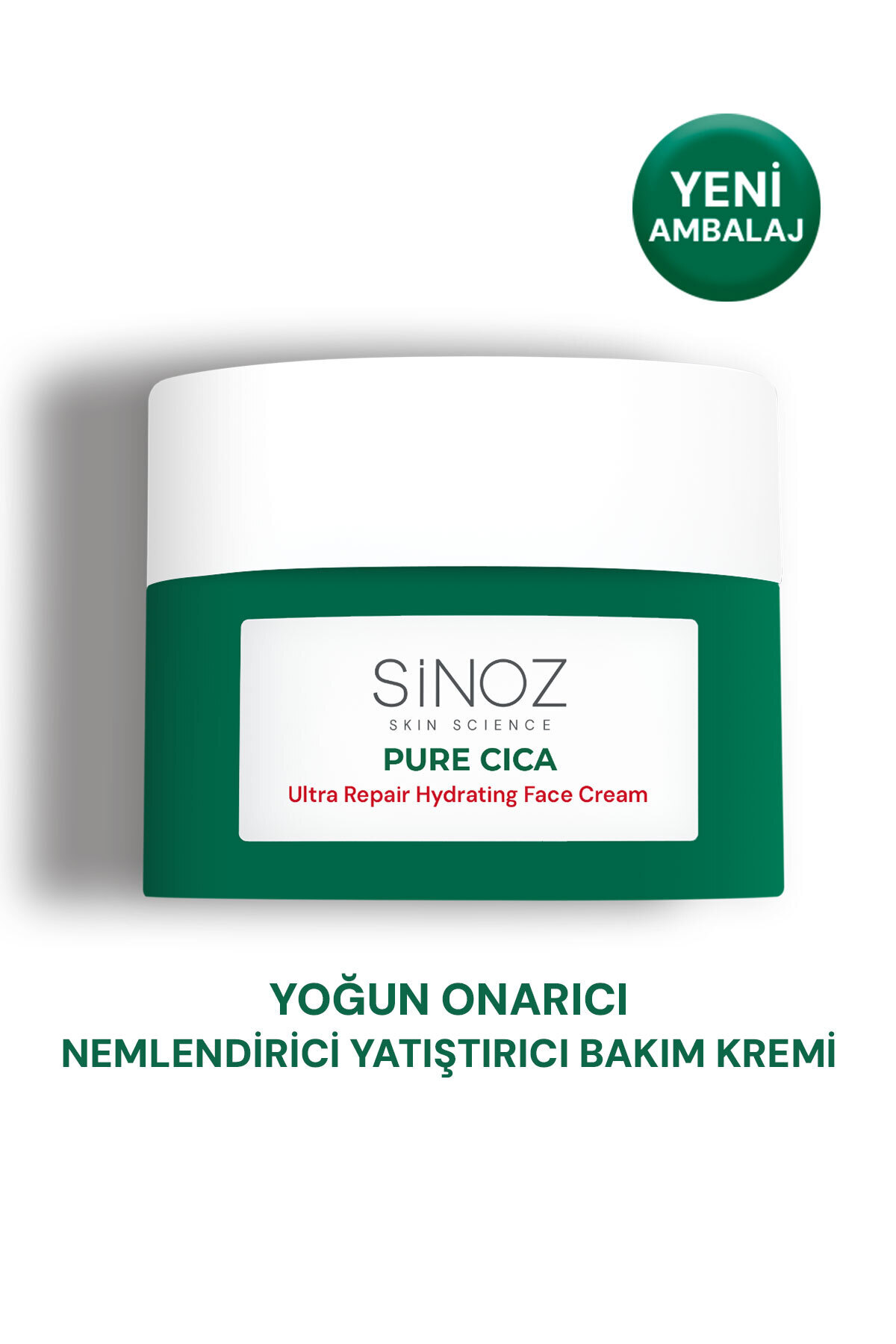 کرم صورت ترمیم فشرده CICA خالص تعمیر و نگهداری مرطوب کننده برای 50 میل پوست آسیب دیده تحریک شده Sinoz
