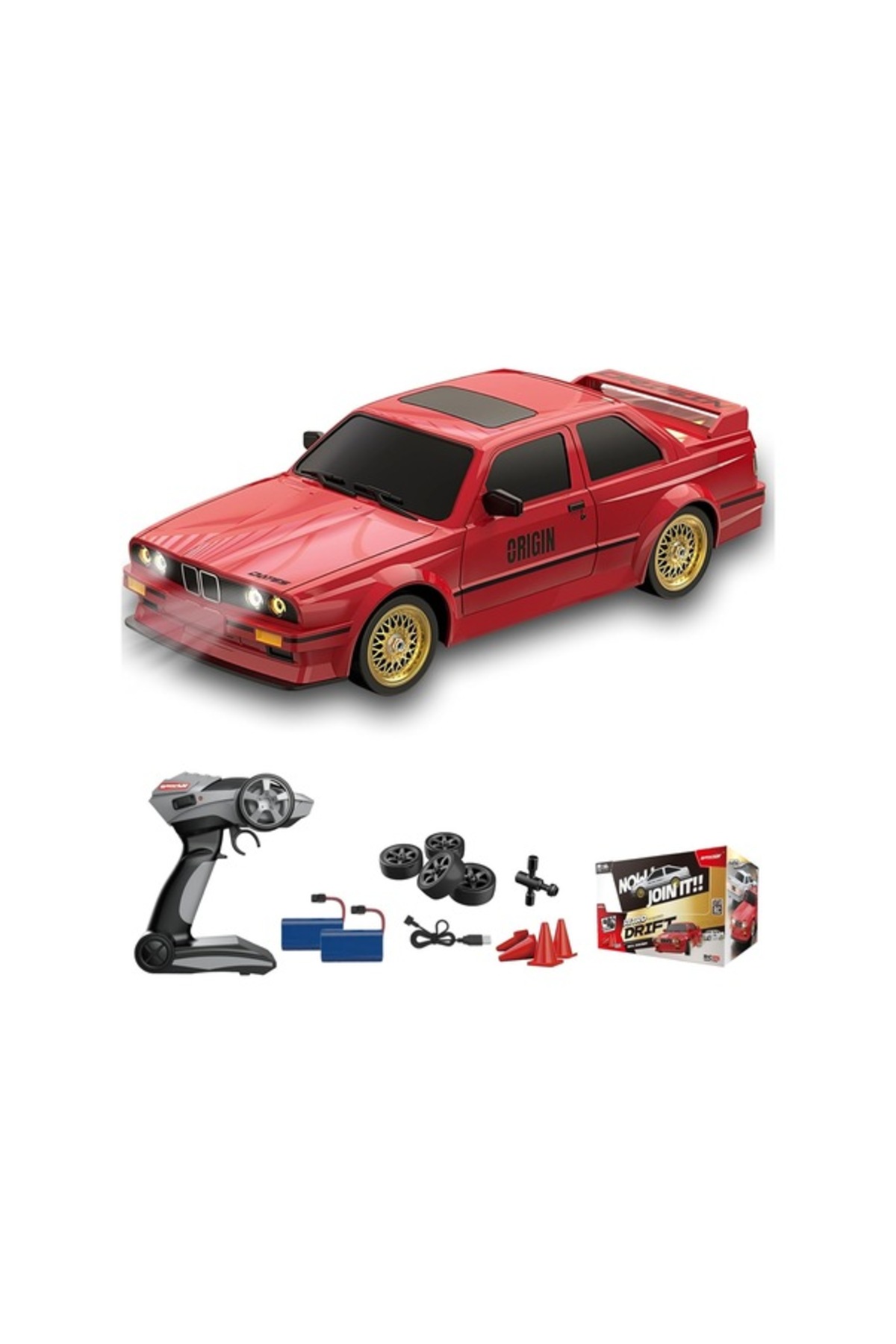 ماشین اسباب بازی BMW E30 CAR FULL FUNCTION LIGHT DRIFT با کنترل از راه دور 1:16 ترکیه HOT WHEELS