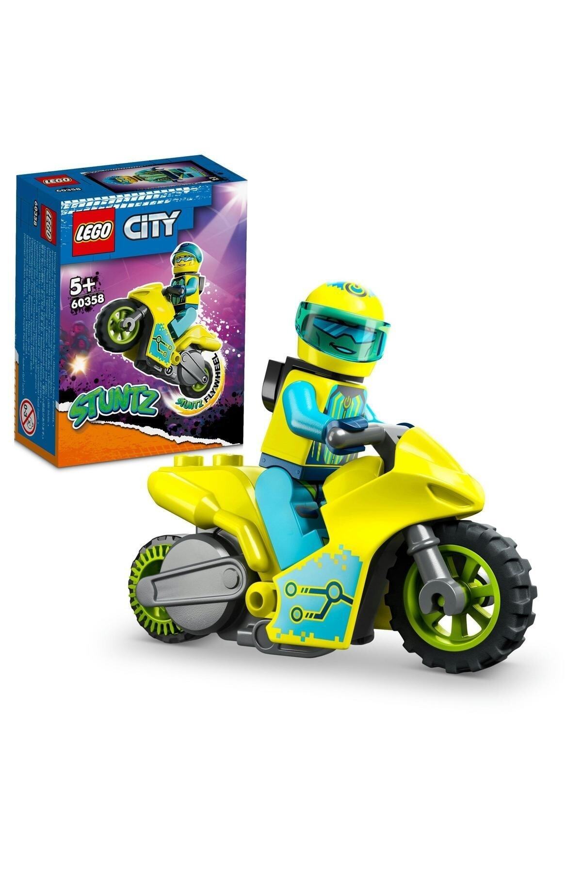 LEGO موتورسیکلت نمایش سایبری سیتی مجموعه ساخت برای کودکان 5 سال و بالاتر (13 تکه)