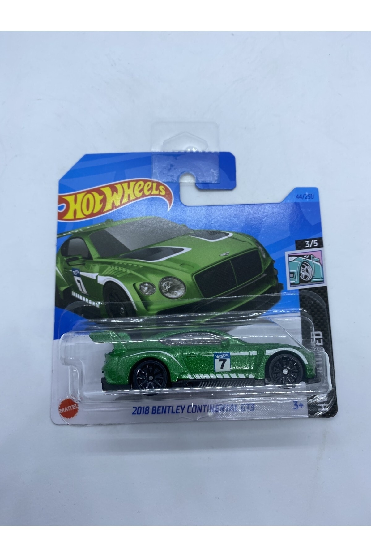 ماشین اسباب بازی 2018 BENTLEY CONTINENTAL GT3 GREEN 2023 جعبه هات ویلز اورجینال HOT WHEELS