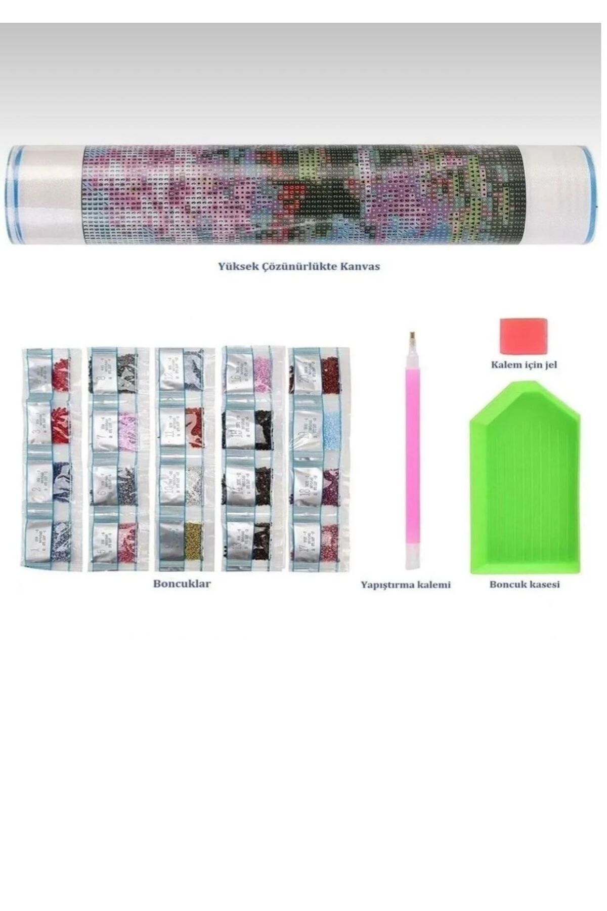 پازل کیت ملیله موزاییک پردازش سنگ مهره الماس 5D STONE 50X40CM GC70725 OZN AKSESUAR