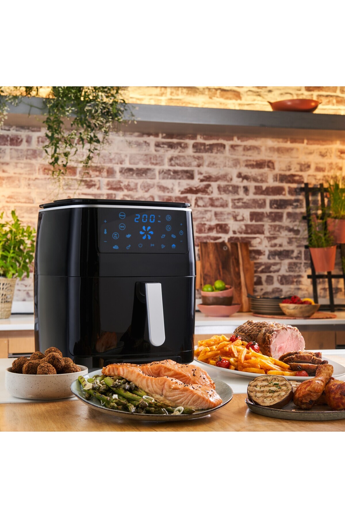 سرخ کن کردنی و کبابی آسان بخارپز + بدون روغن کردن هوا با ظرفیت 5 لیتر اورجینال TEFAL