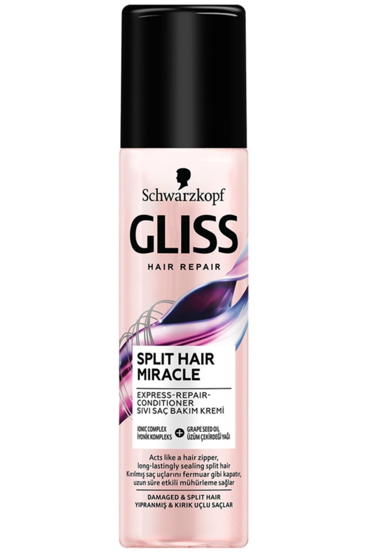 Gliss مایع معجزه‌آسای موی شکسته کرم مو 200 میلی‌لیتر