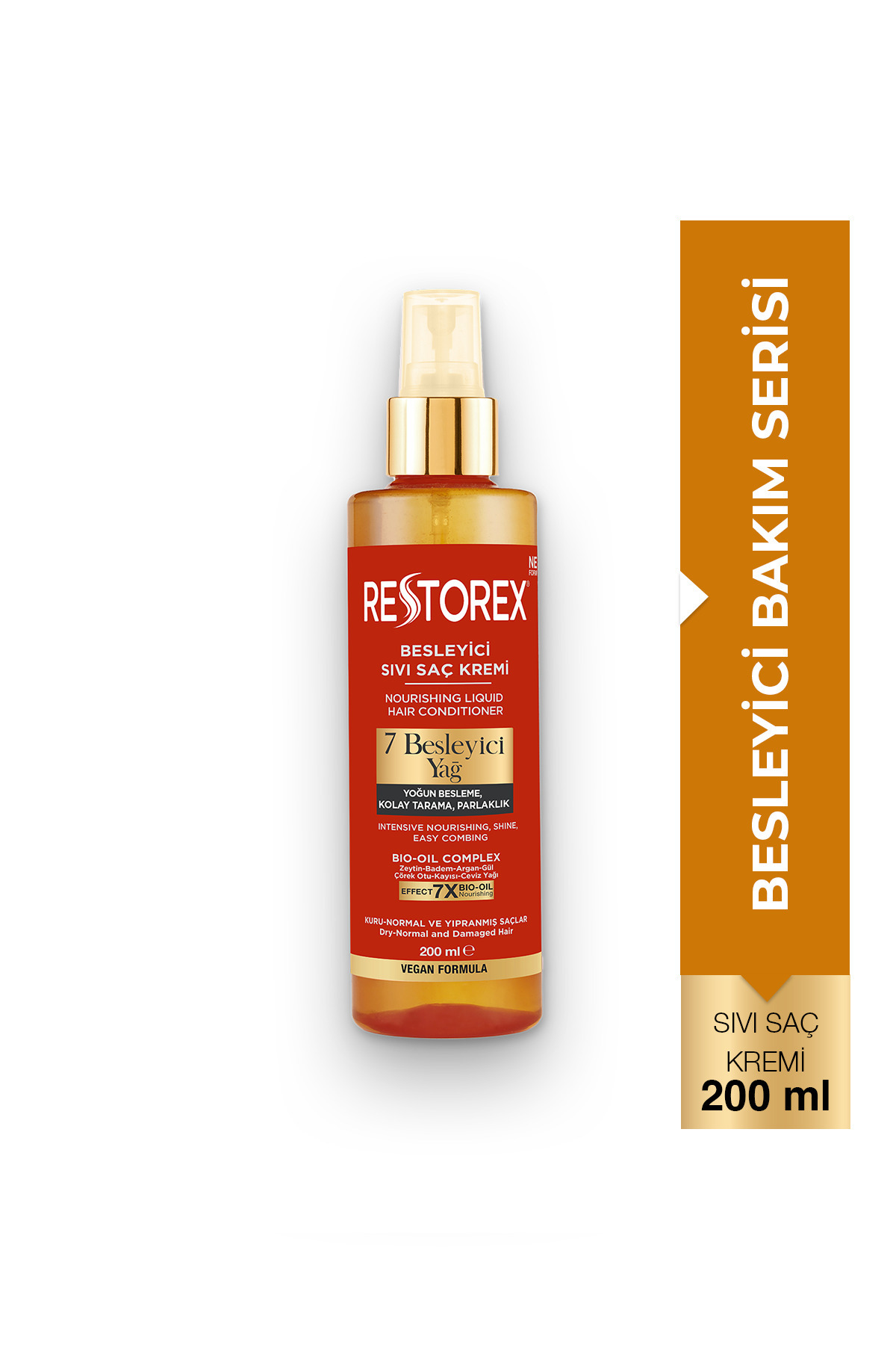 نرم‌کننده مو با 7 روغن مغذی و درخشش خیره‌کننده 200 میلی‌لیتر Restorex