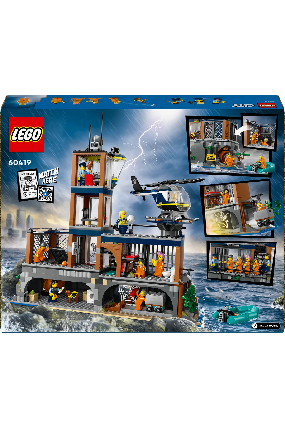 LEGO مجموعه ساخت شهر پلیس جزیره زندان 60419 7 سال و بالاتر (980 قطعه)