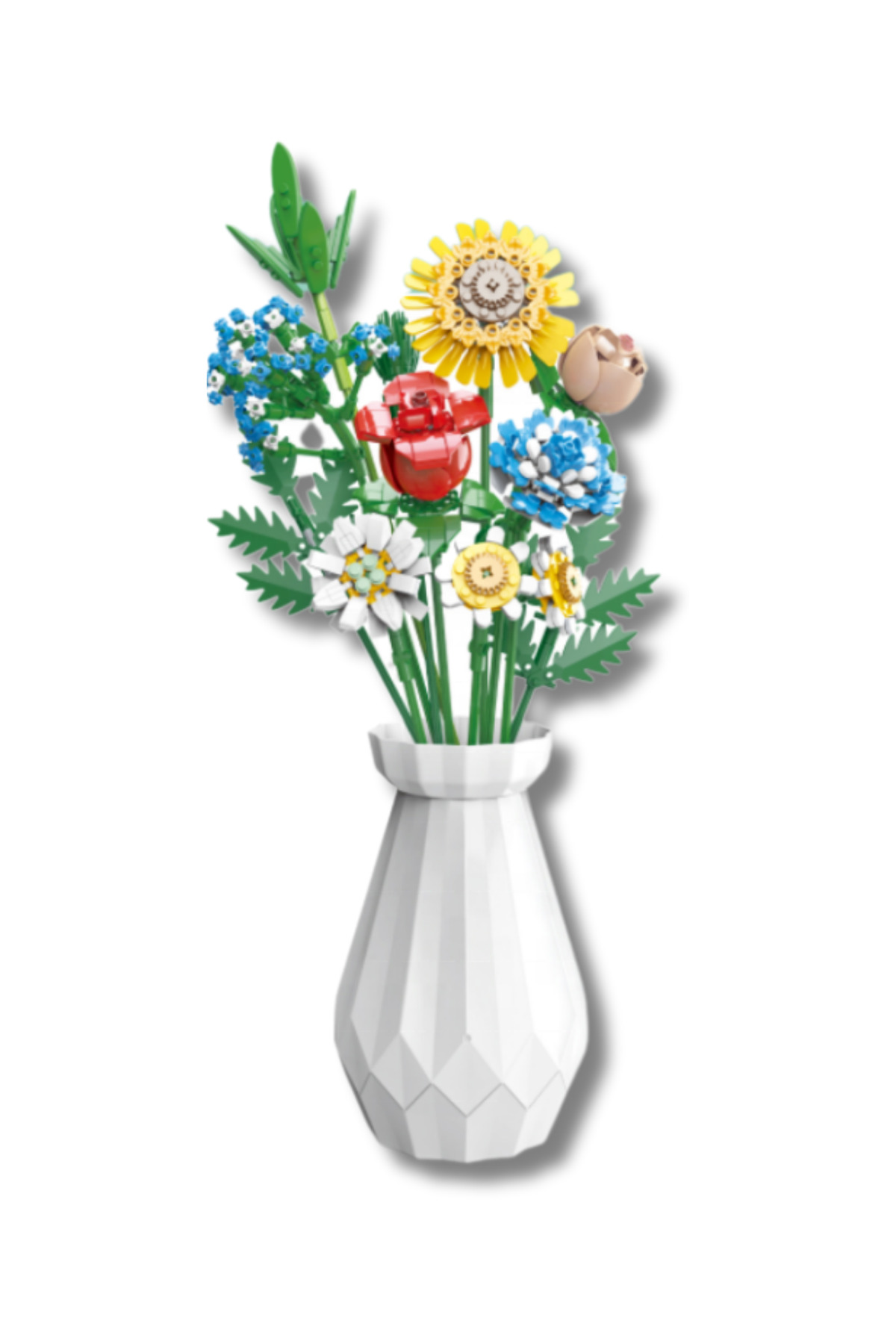 لگو و اسباب بازی های ساخت محور ست ساختمانی گلدان 618 تکه گلهای ابدی از ترکیه Boratila Toys