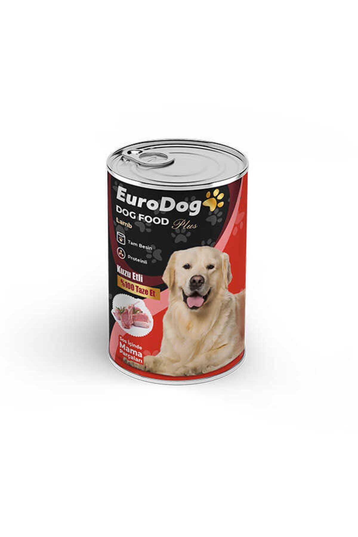 کنسرو غذای سگ با گوشت بره ۴۱۵ گرم یوروداگ EuroDog