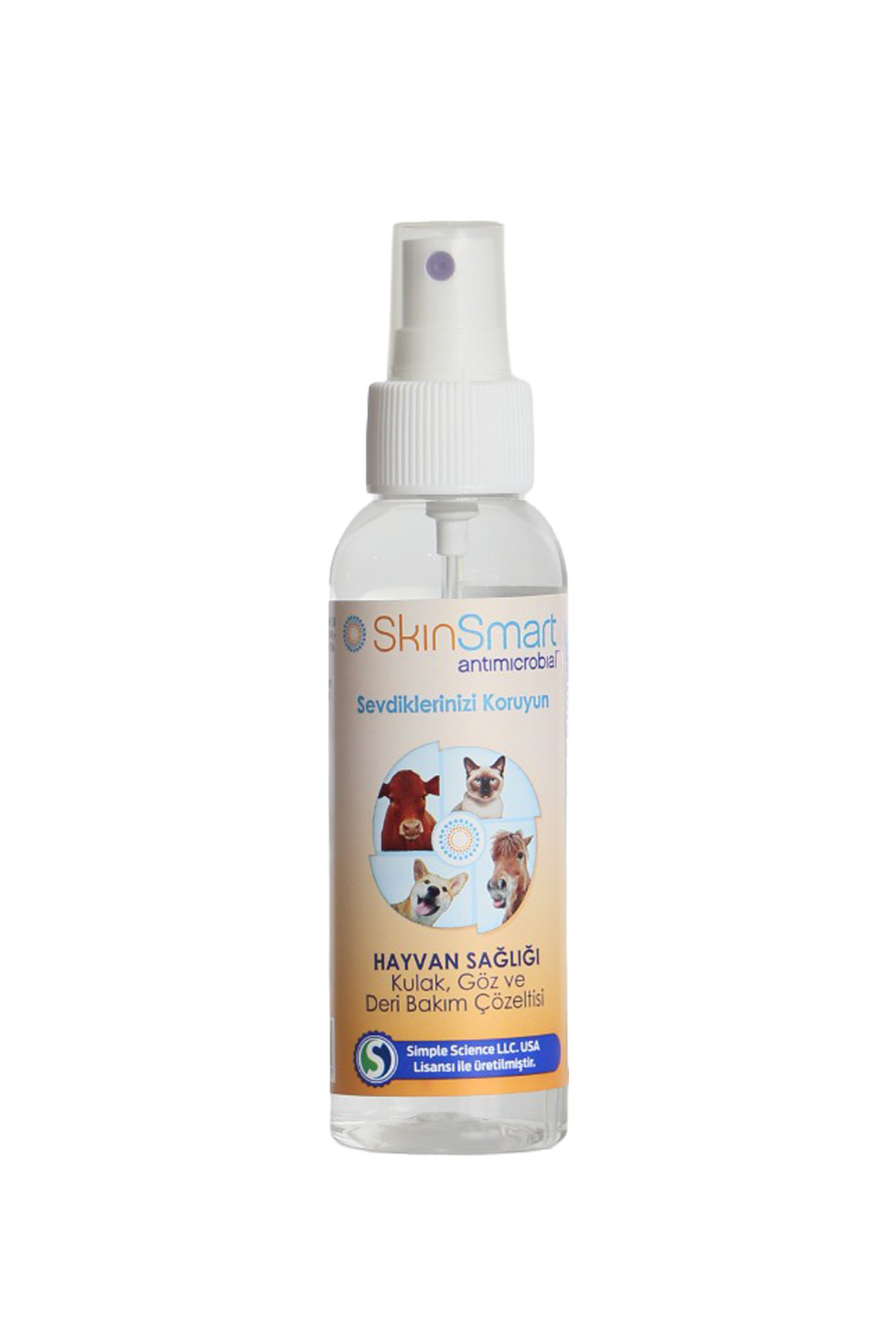 اسپری مراقبت از گوش، چشم و پوست حیوانات اسکین‌اسمارت Skinsmart، ۱۰۰ میلی‌لیتر
