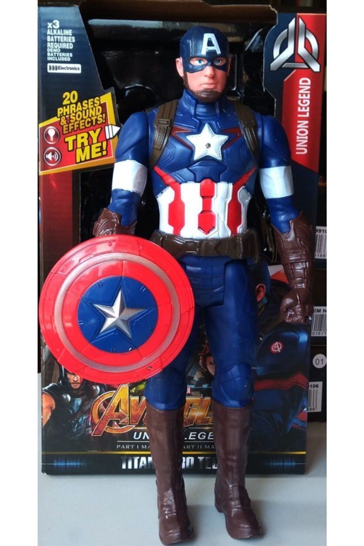 اسباب بازی های فیگور دیگر کاپیتان آمریکا 30 سانتی متر با نور و صدا از ترکیه AVENGERS