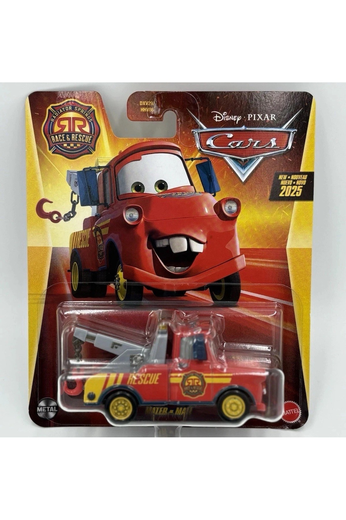 ماشین اسباب بازی DISNEY PIXAR CARS RACE & RESCUE MATER MARTIN MATE DIECAST METAL CAR TOY مدل 1:55 از ترکیه HOT WHEELS