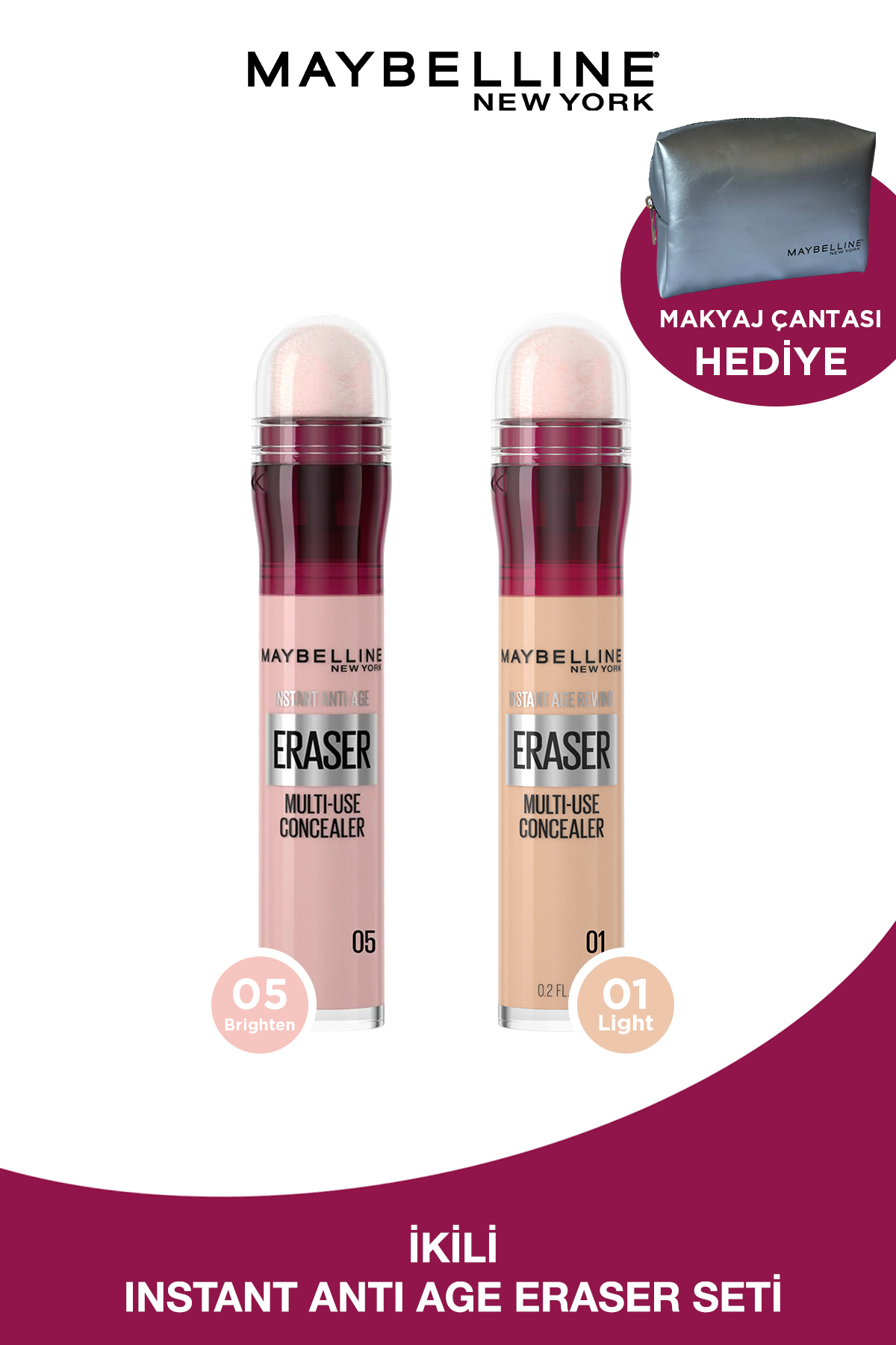 کانسیلر فوری ضد پیری 01 روشن میبلین Maybelline New York