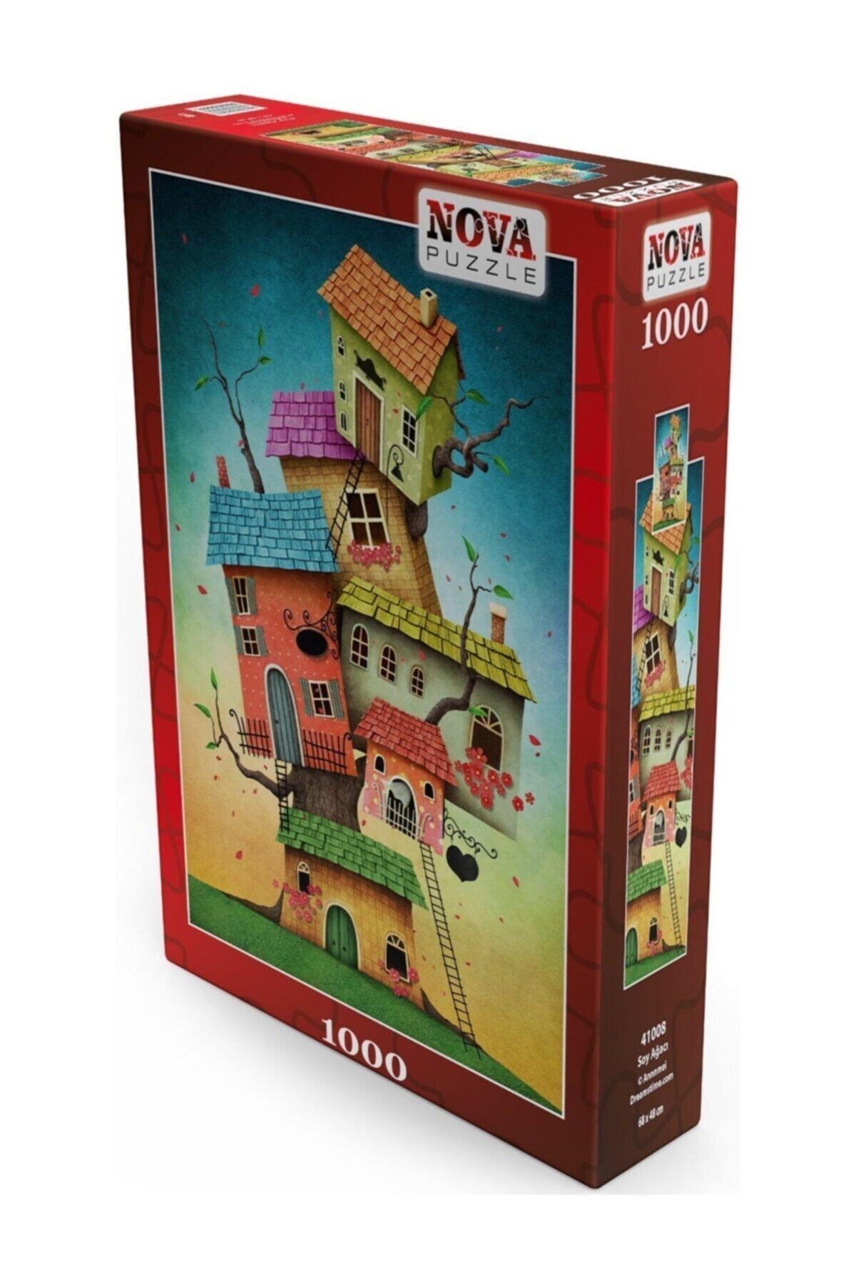 پازل NOVA 1000 PIECE TREE FAMILY FANTASTIC HOUSES PUZZLE ANNNMEI از ترکیه Nova Puzzle