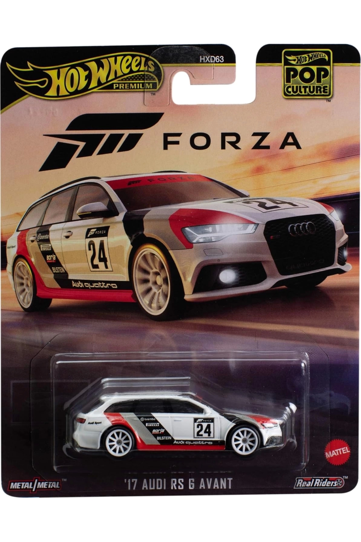 ماشین اسباب بازی فرهنگ پاپ ممتاز '17 AUDI RS 6 AVANT HVJ47 از ترکیه HOT WHEELS