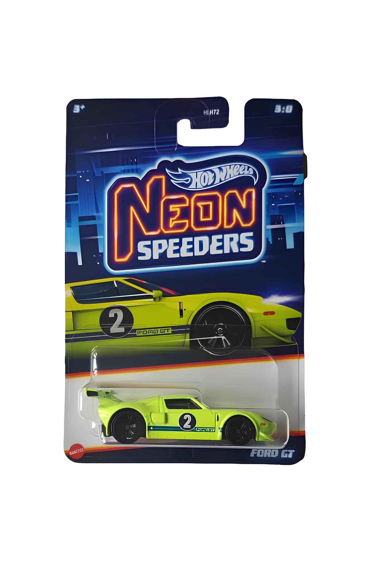 ماشین اسباب بازی NEON SPEEDER CARS FORD HRW77 هات ویلز اورجینال HOT WHEELS