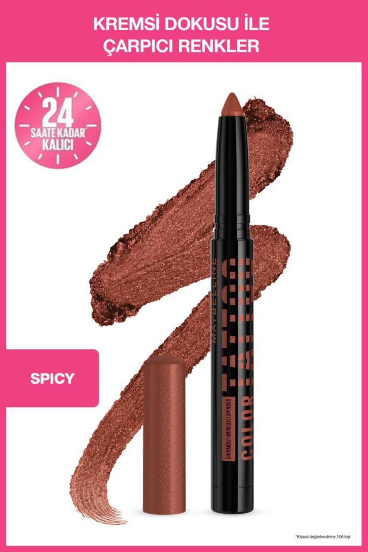 سایه چشم خال کوبی رنگ 24H استیکس دور تند Maybelline New York