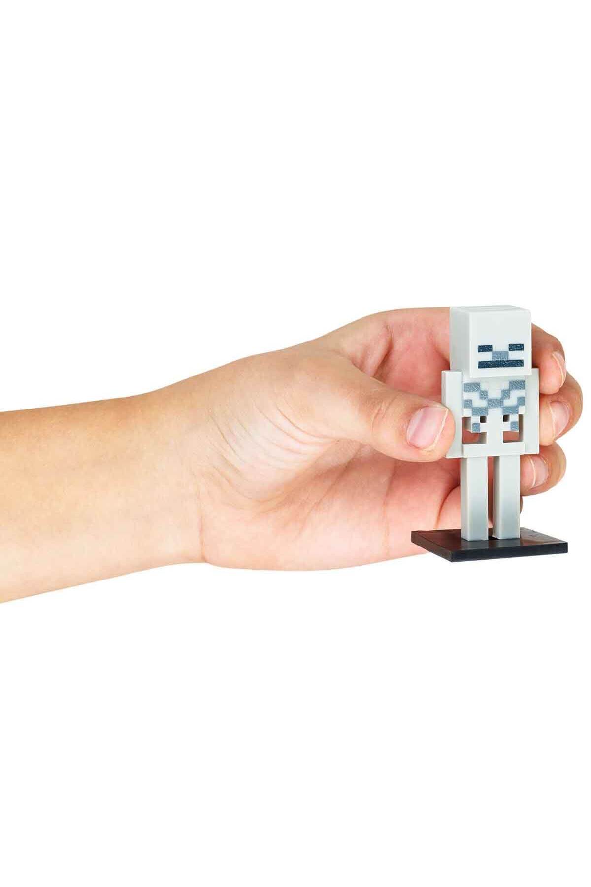 اسباب بازی های فیگور شخصیت 3D TOPPEEZ FIGURE AND PEN HEAD 3 PACK PMI MC2020 STEVE – SKELETON A Minecraft