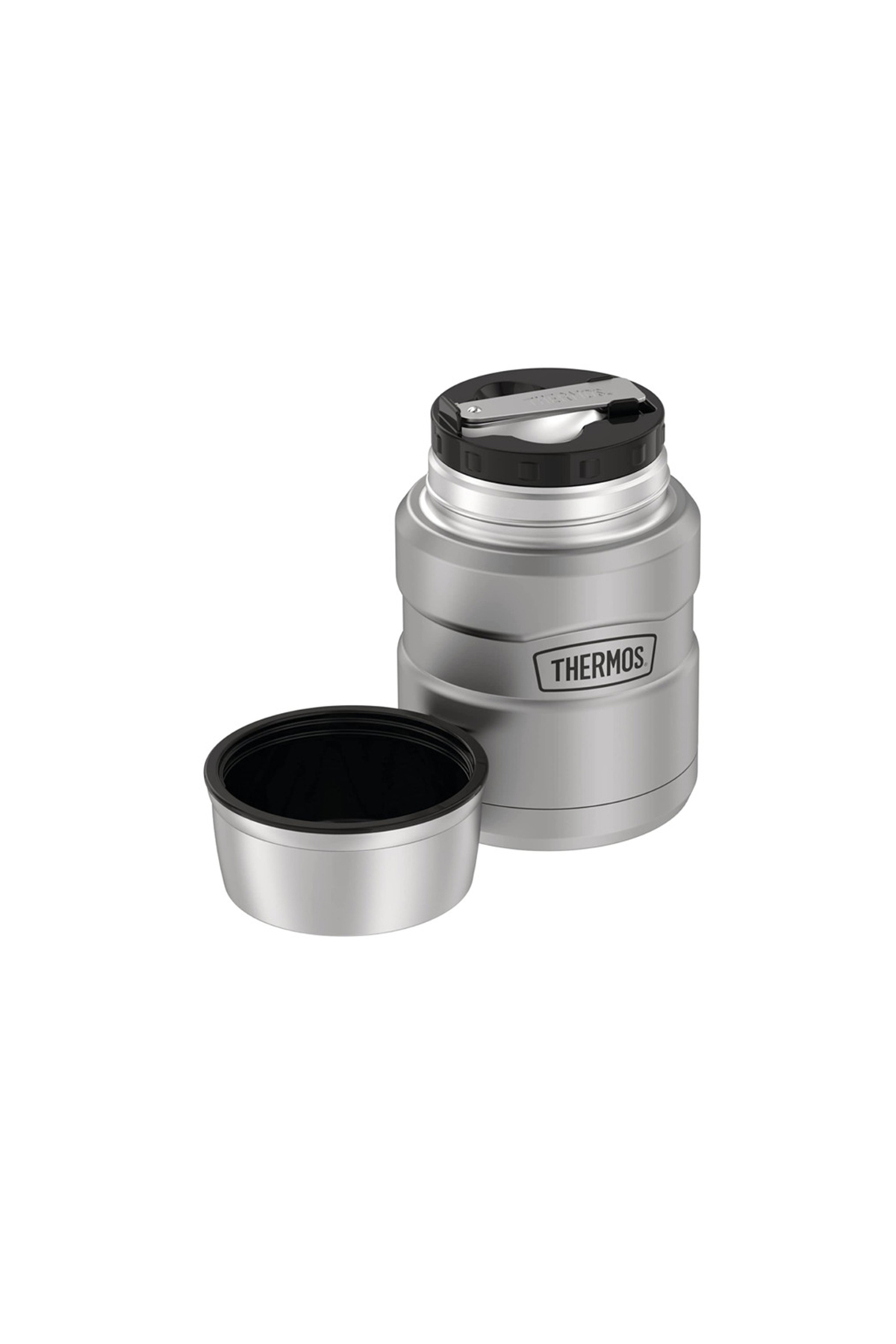 فلاسک قمقمه غذا 0.47 لیتری با عایق سرد فولاد ضد زنگ قاشق رنگارنگ اورجینال Thermos