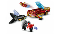 مجموعه ساختنی لگو LEGO مارول Marvel مدل 76310، خودرو آیرون من در برابر بلک پنتر و رد هالک، ۲۹۵ قطعه