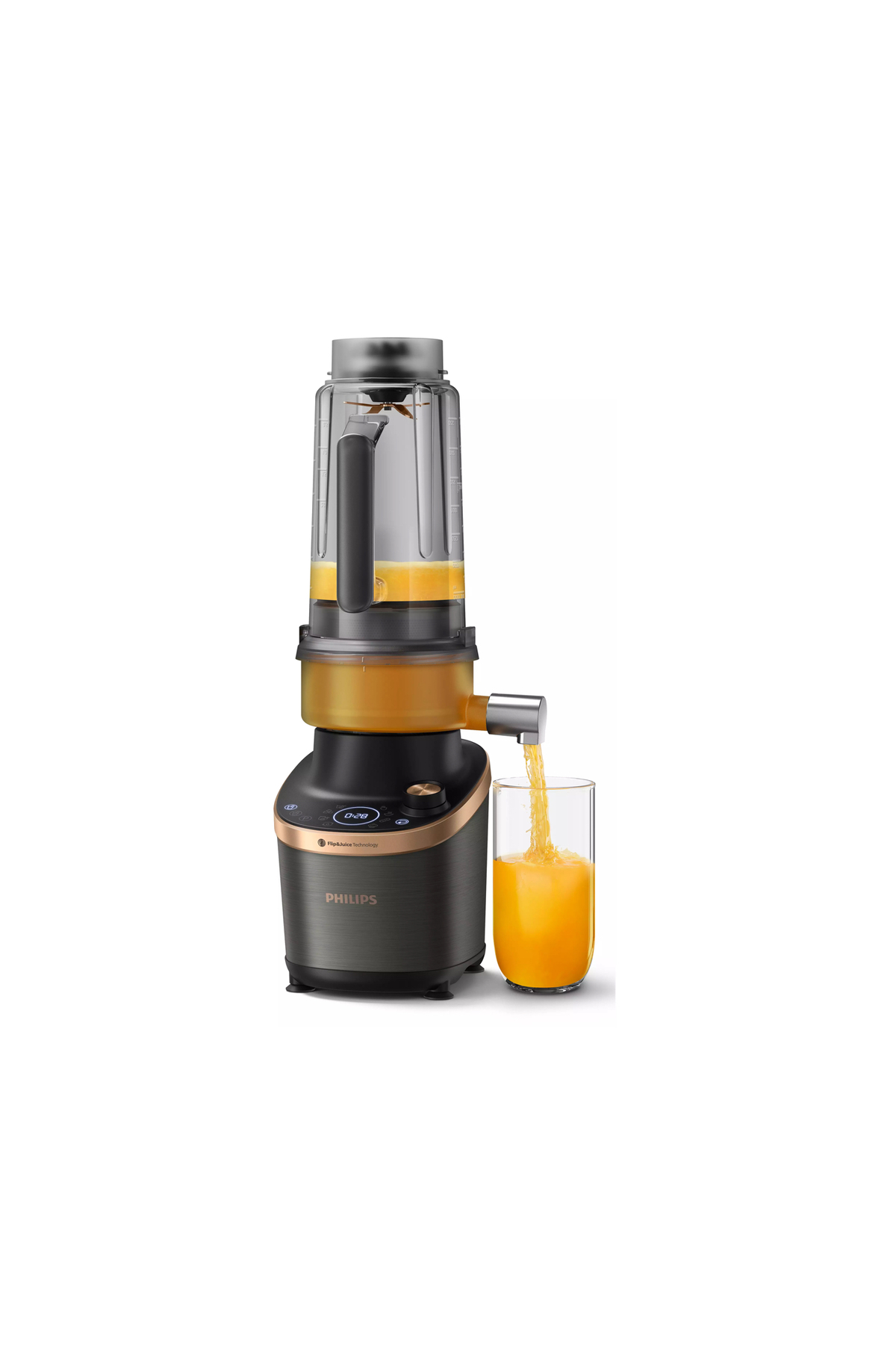 آب میوه و سبزی گیری مخلوط کن FLIP&amp;JUICE™ سرعت بالا با ماژول آبمیوه اورجینال Philips
