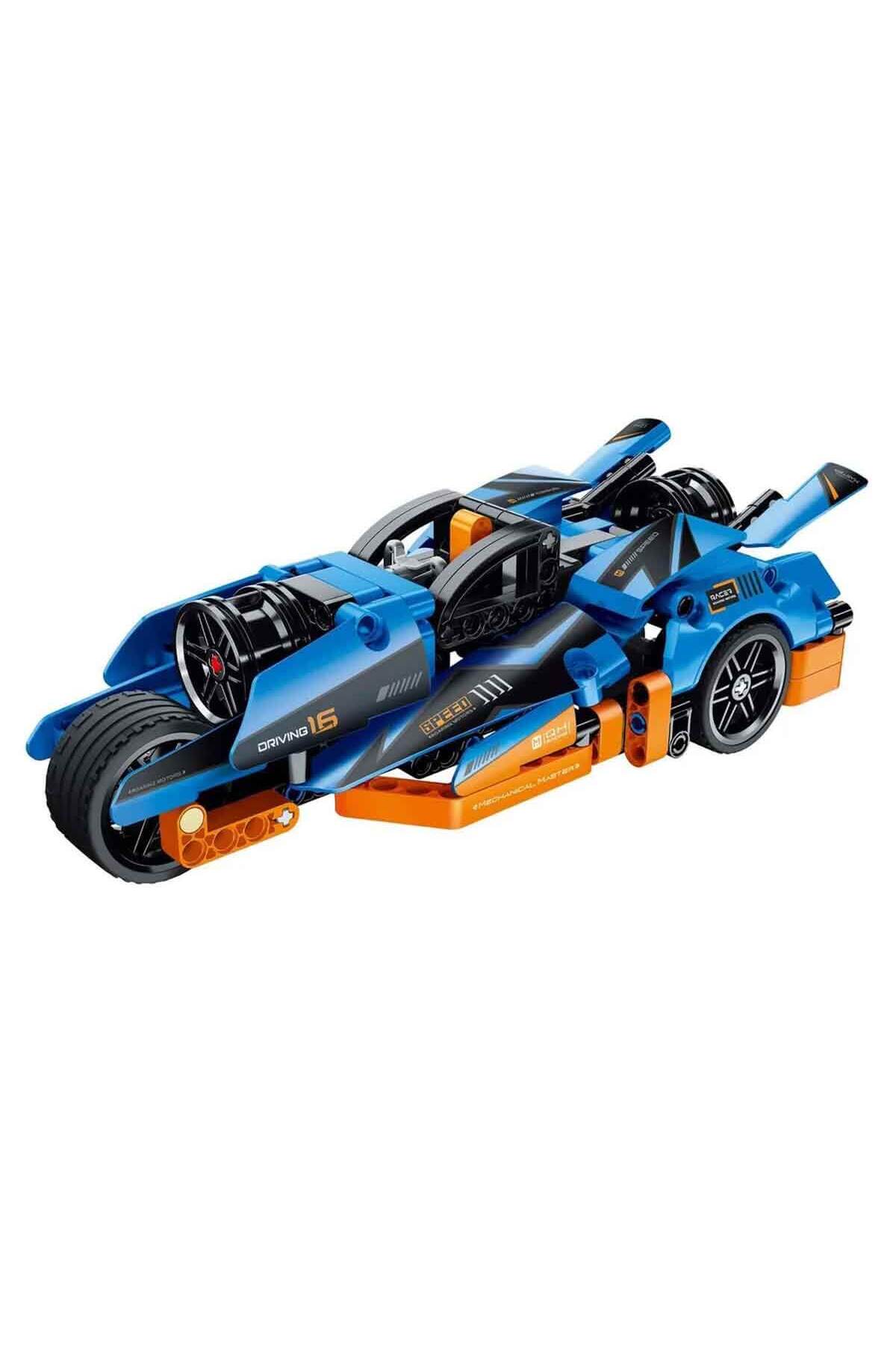 لگو و اسباب بازی های ساخت محور IM. MASTER PULL AND DROP MOTORCYCLE BLUE 202 PIECES از ترکیه im Master