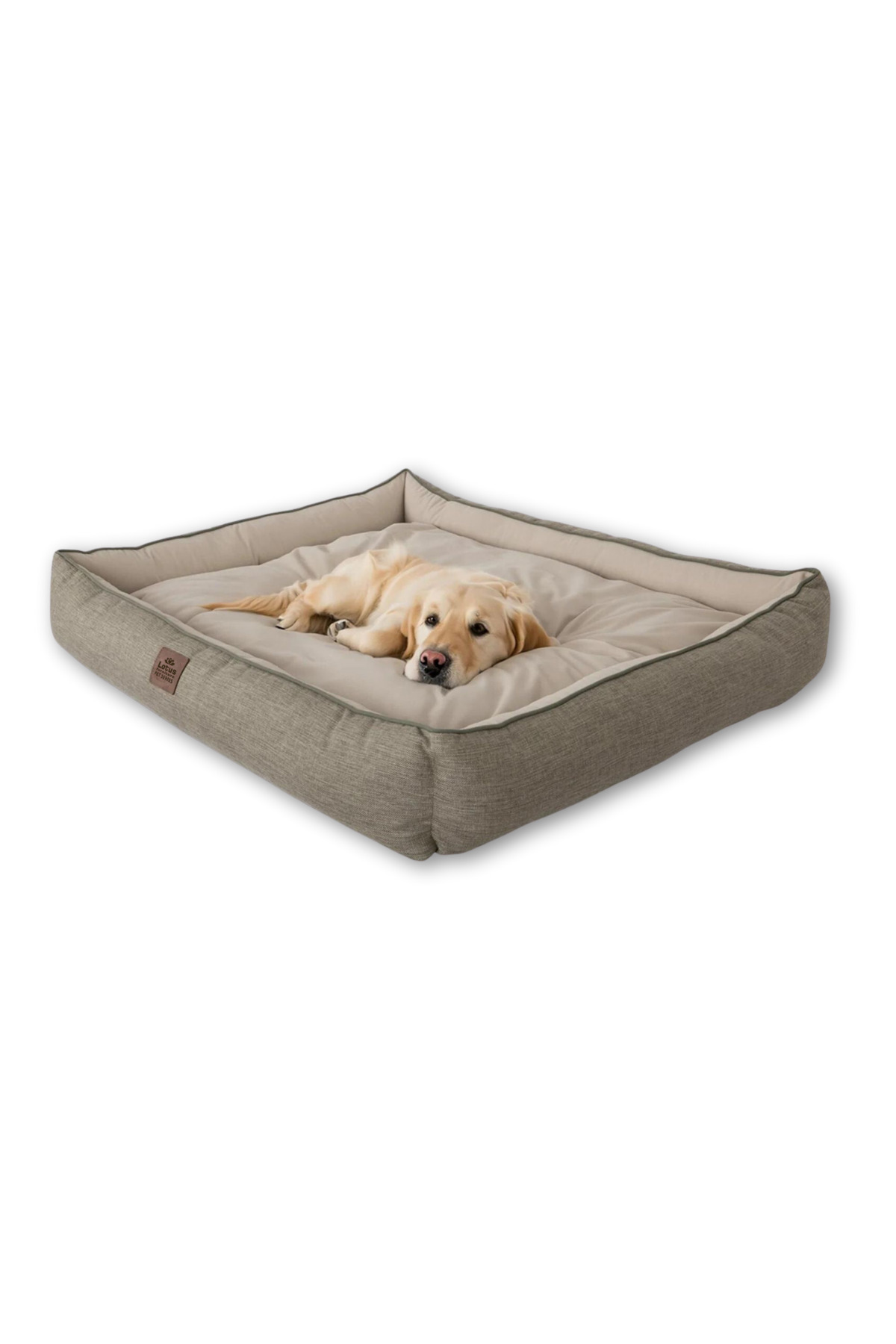 جای خواب بالشی گربه و سگ لوتوس فرنیچر LOTUS FURNITURE Pet Series Alba، مدل LTS-YTK-012، بژ