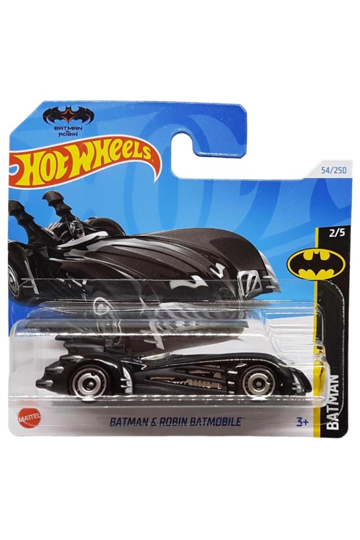 ماشین اسباب بازی SINGES BATMAN & ROBIN BATMOBILE HRY54 هات ویلز اورجینال HOT WHEELS