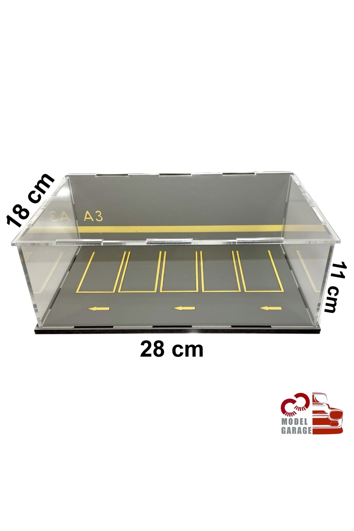 مدل خودرو 1 64 SCALE VEHICLE PARKING DIECAST DIORAMA DISPLAY STAND RACK CAR GARAGE اورجینال Özel Yapım