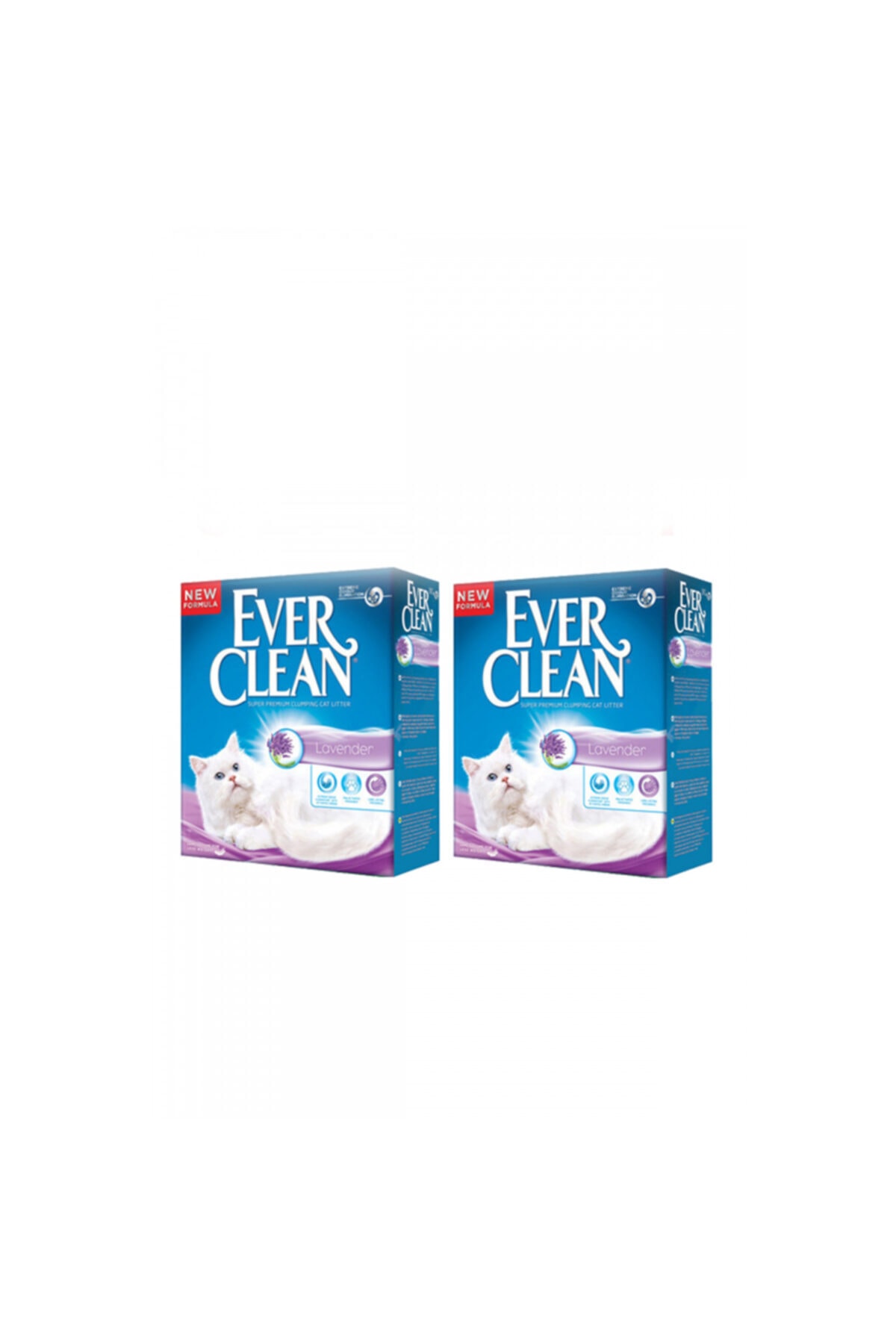 خاک گربه کلامپینگ اسطوخودوسی اور کلین Ever Clean، ۱۰ لیتر × ۲ بسته