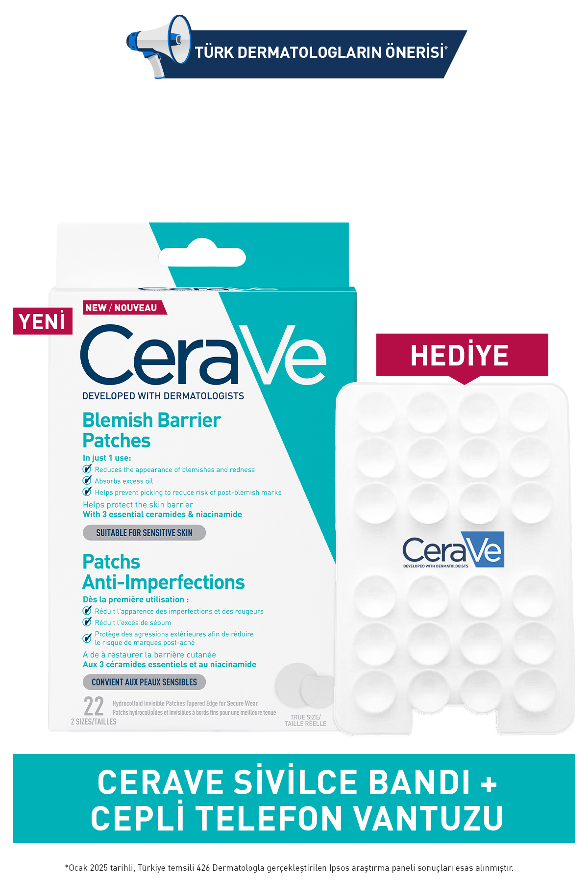 پچ ضد جوش و آکنه سراوی (CeraVe Blemish Barrier Patch