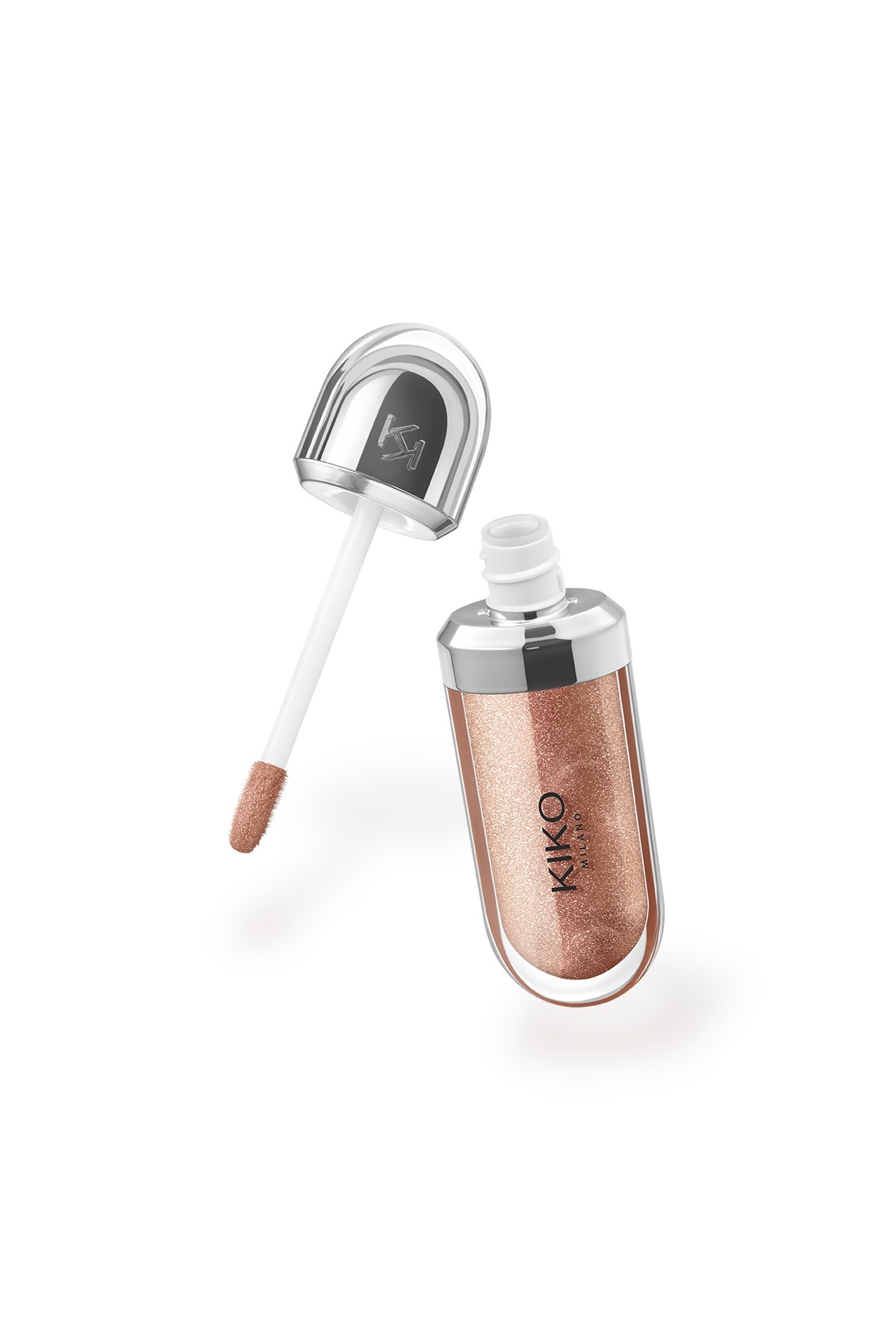 براق کننده لب کیکو 3D Hydra Lip Gloss کد ۱۸ لیپ گلاس شماره 18 Golden Sparkle