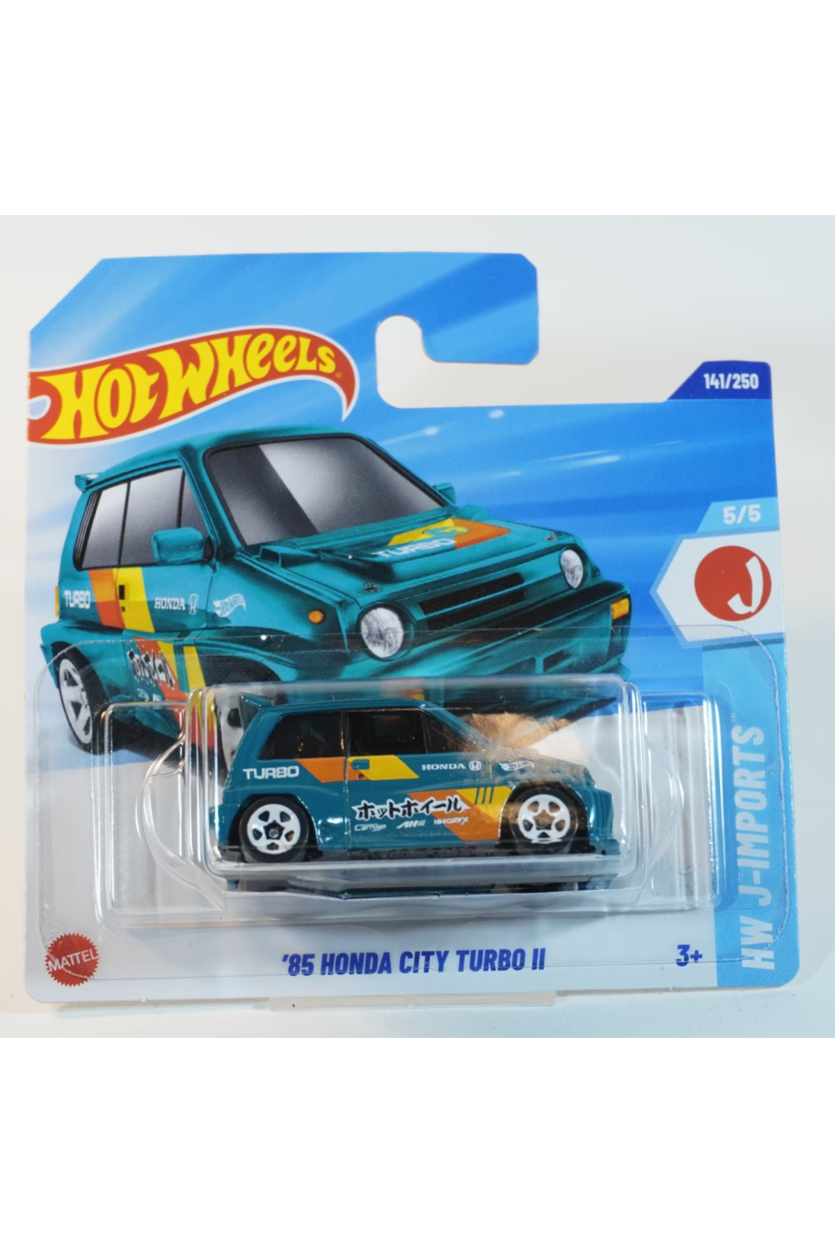 ماشین اسباب بازی 2025 مورد 1 64 مقیاس 85 هوندا سیتی توربو || TH HUNT TEASSURE هات ویلز اورجینال HOT WHEELS
