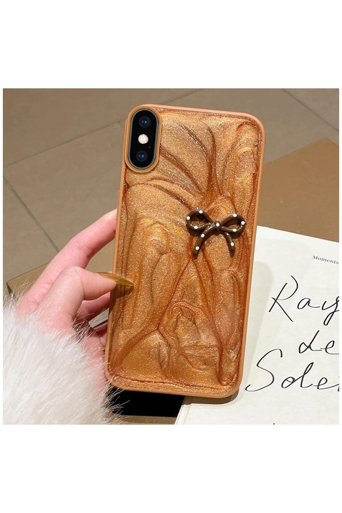 کاور و قاب سازگار APPLE IPHONE XS MAX سیلیکونی قهوه ای فیونکا اورجینال Zebana