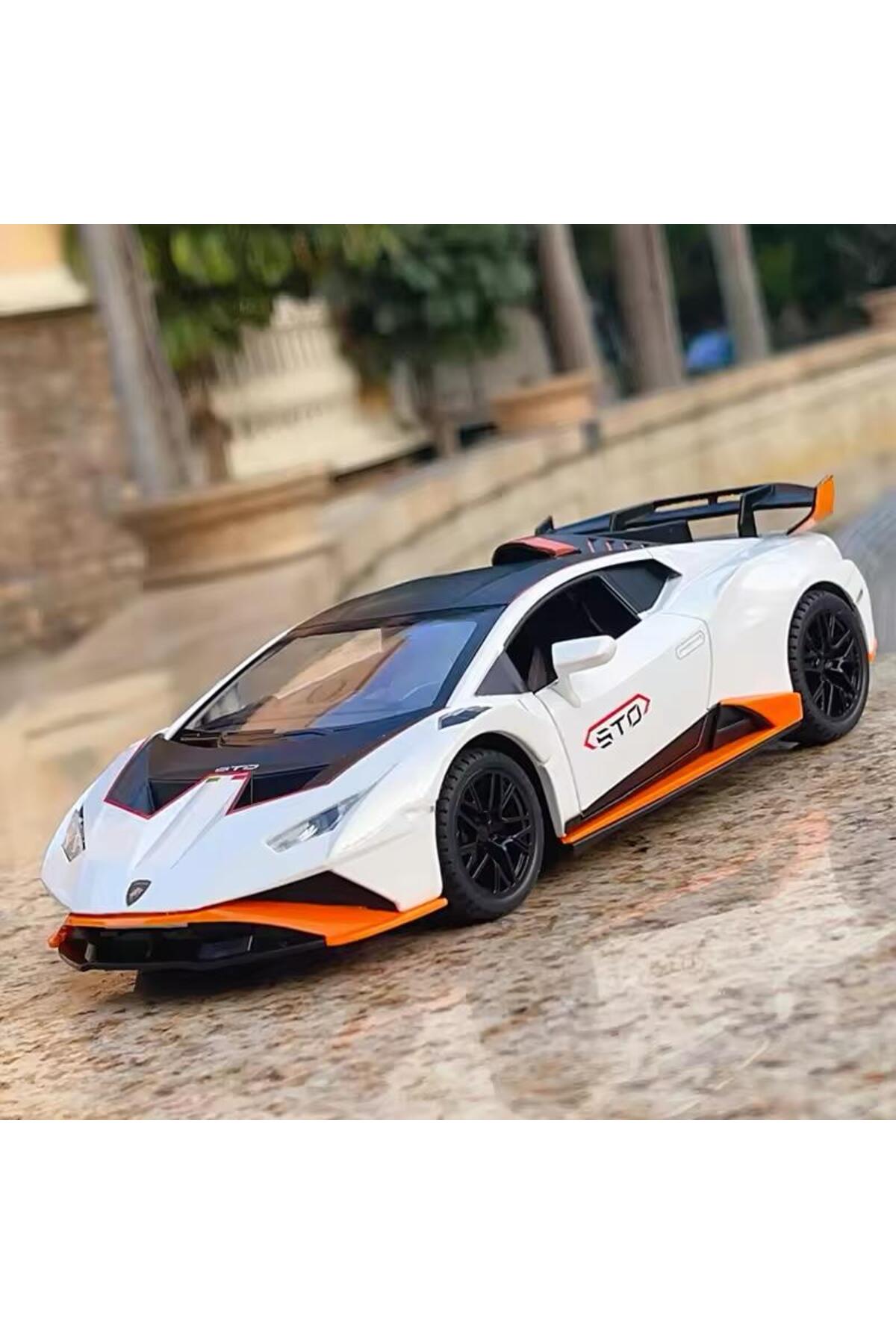 مدل خودرو 1:24 لامبورگینی هوراکان STO DIECAST ماشین درهای باز کننده اورجینال scntoys