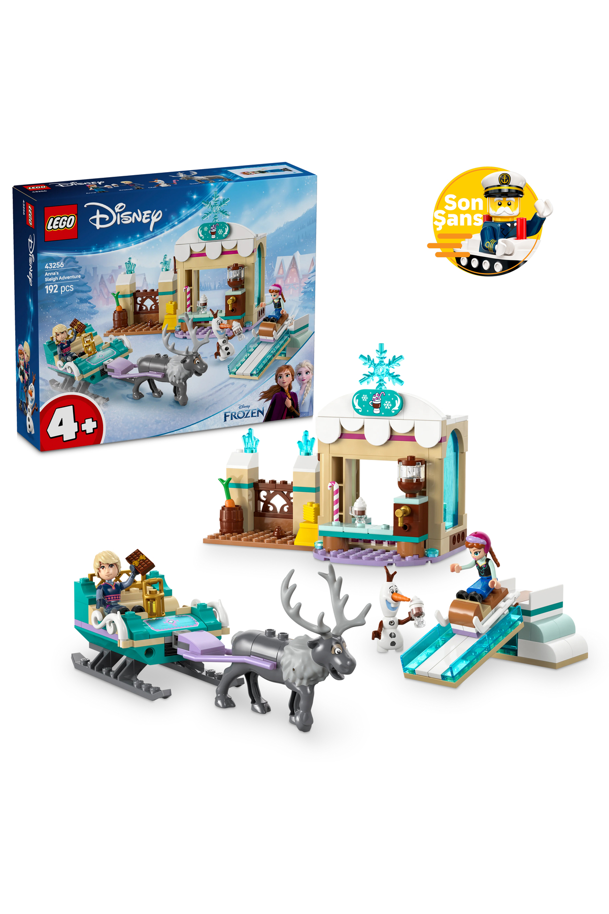 لگو و اسباب بازی های ساخت محور ® ǀ DISNEY PRINCESS ANNA'S SLEIGH ADVENTURE 43256 4+ TOY BUILDING SET 192 PIECES اورجینال LEGO