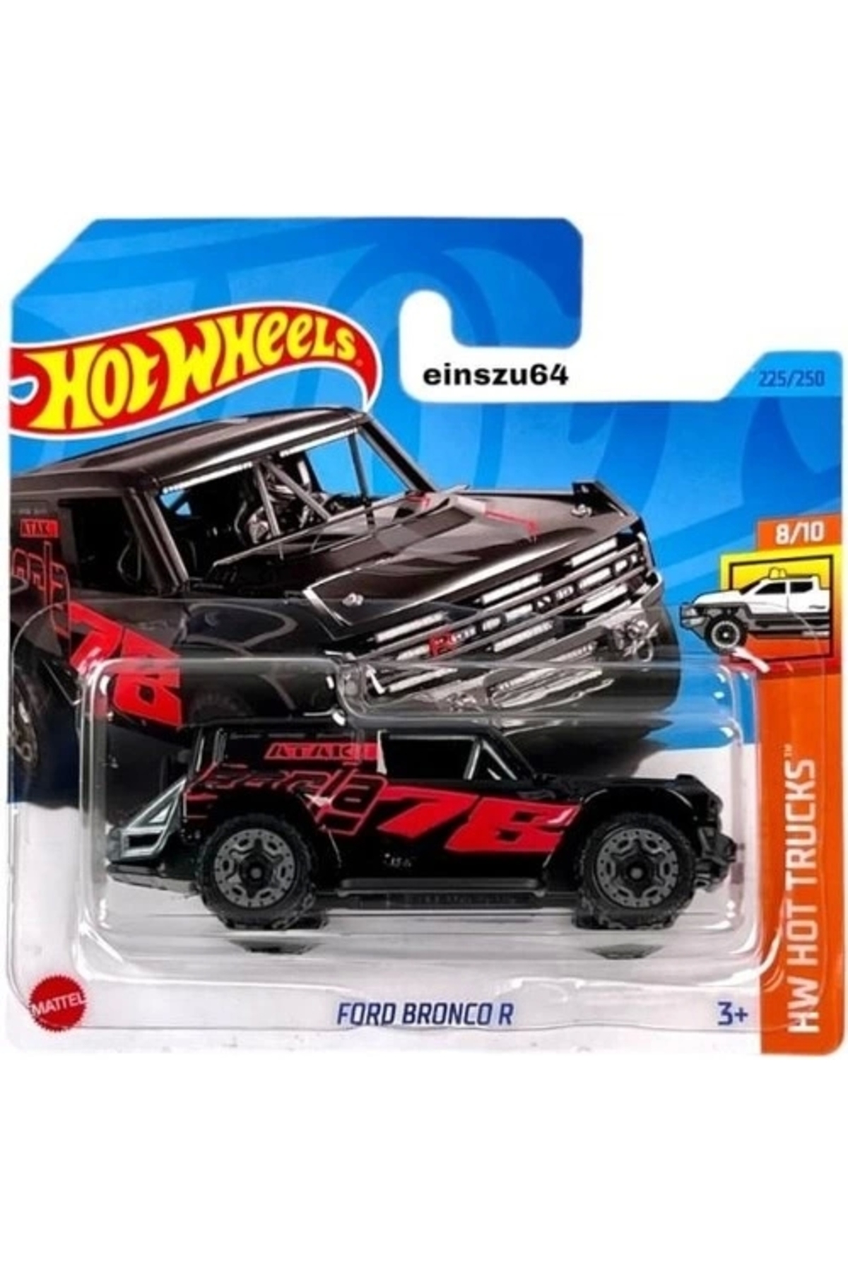 ماشین اسباب بازی FORD BRONCO R HKJ04 هات ویلز اورجینال HOT WHEELS