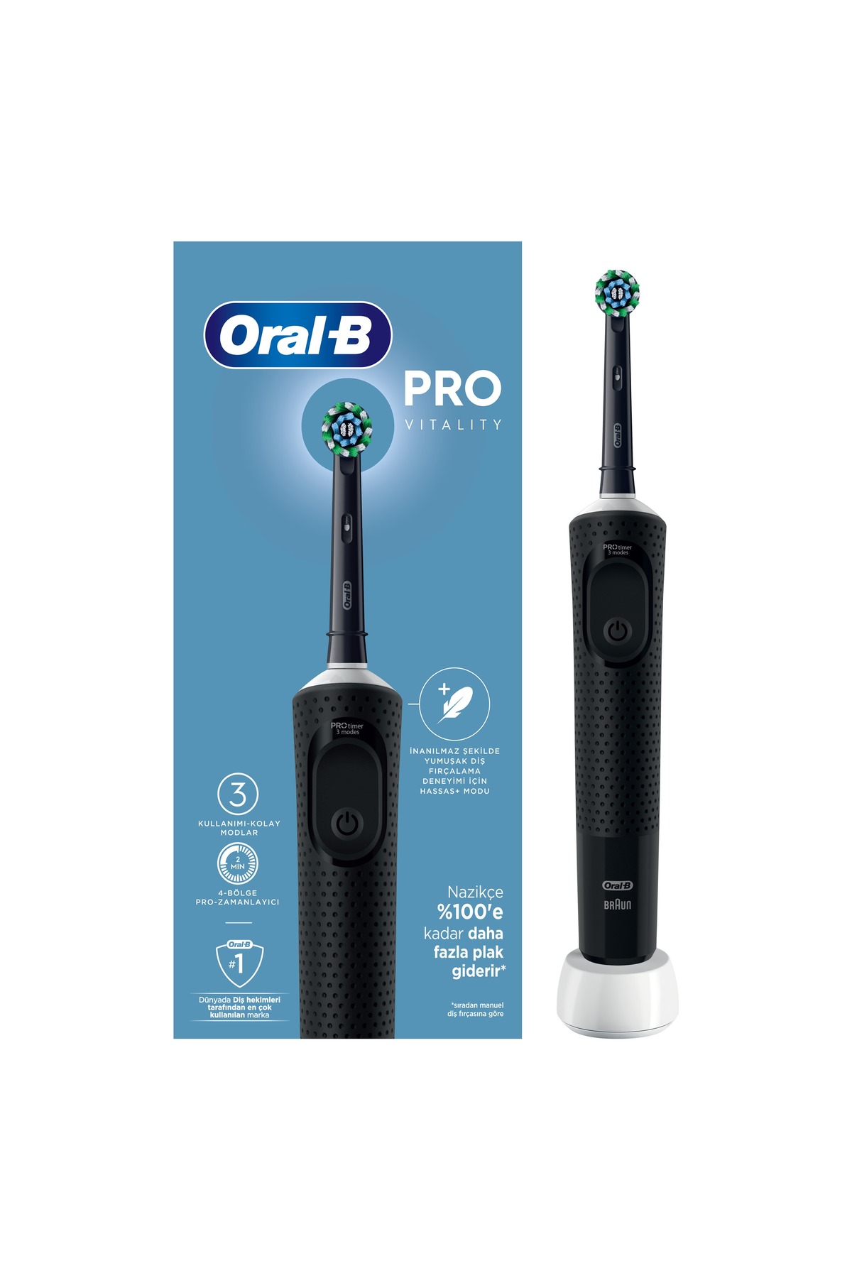 Oral-B مسواک برقی Oral B Vitality Pro Cross Action Charged مشکی