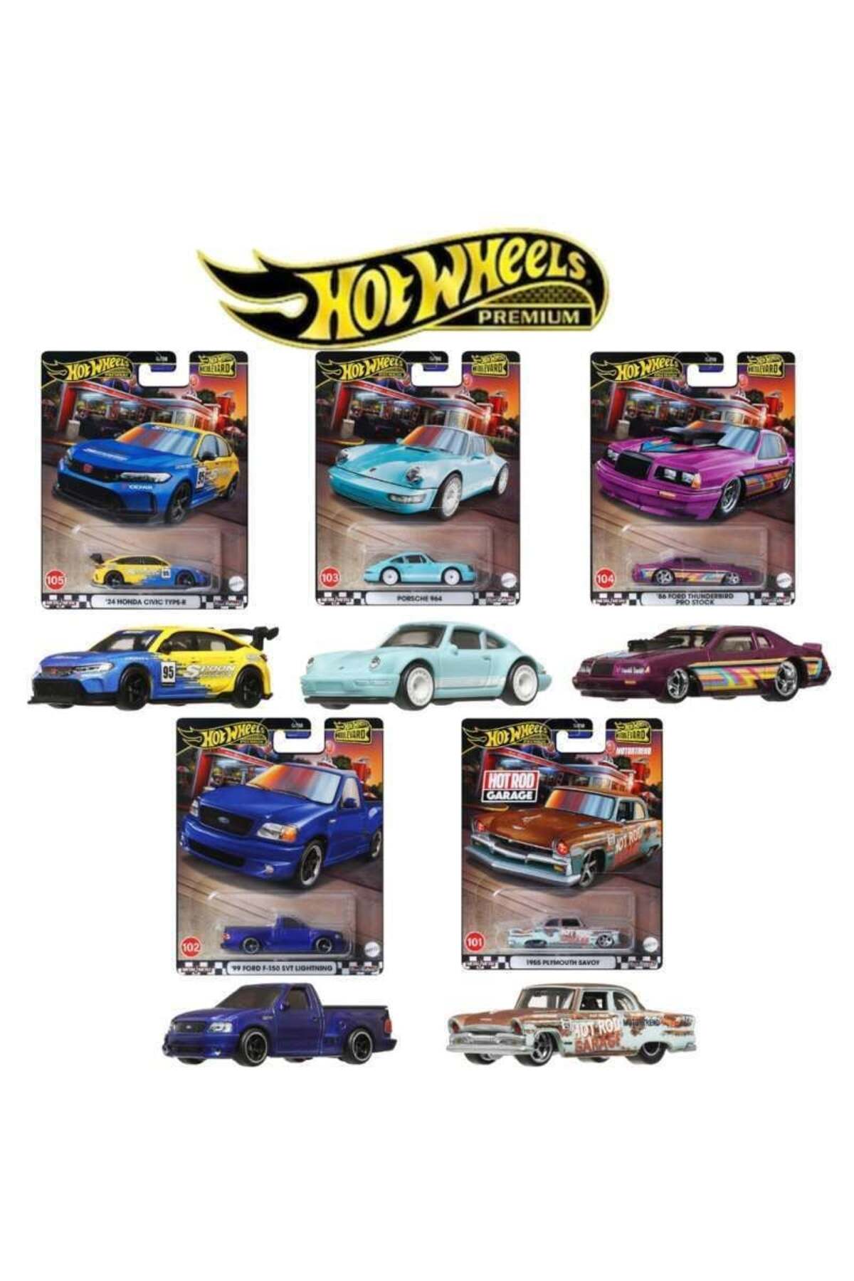 ماشین اسباب بازی مجموعه 5 تایی PREMIUM GJT68 979W از ترکیه HOT WHEELS