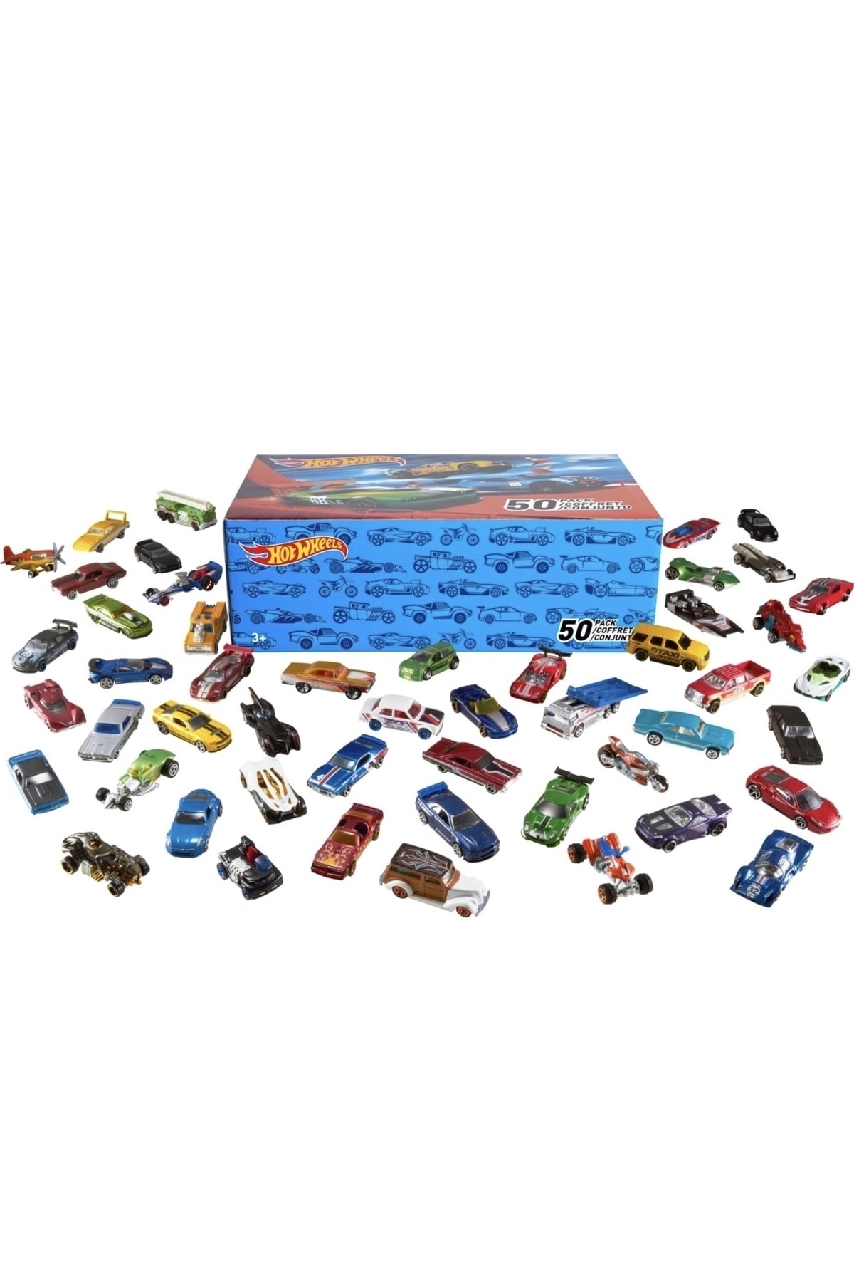 ماشین اسباب بازی بسته معمولی مخلوط 50 عددی از ترکیه HOT WHEELS