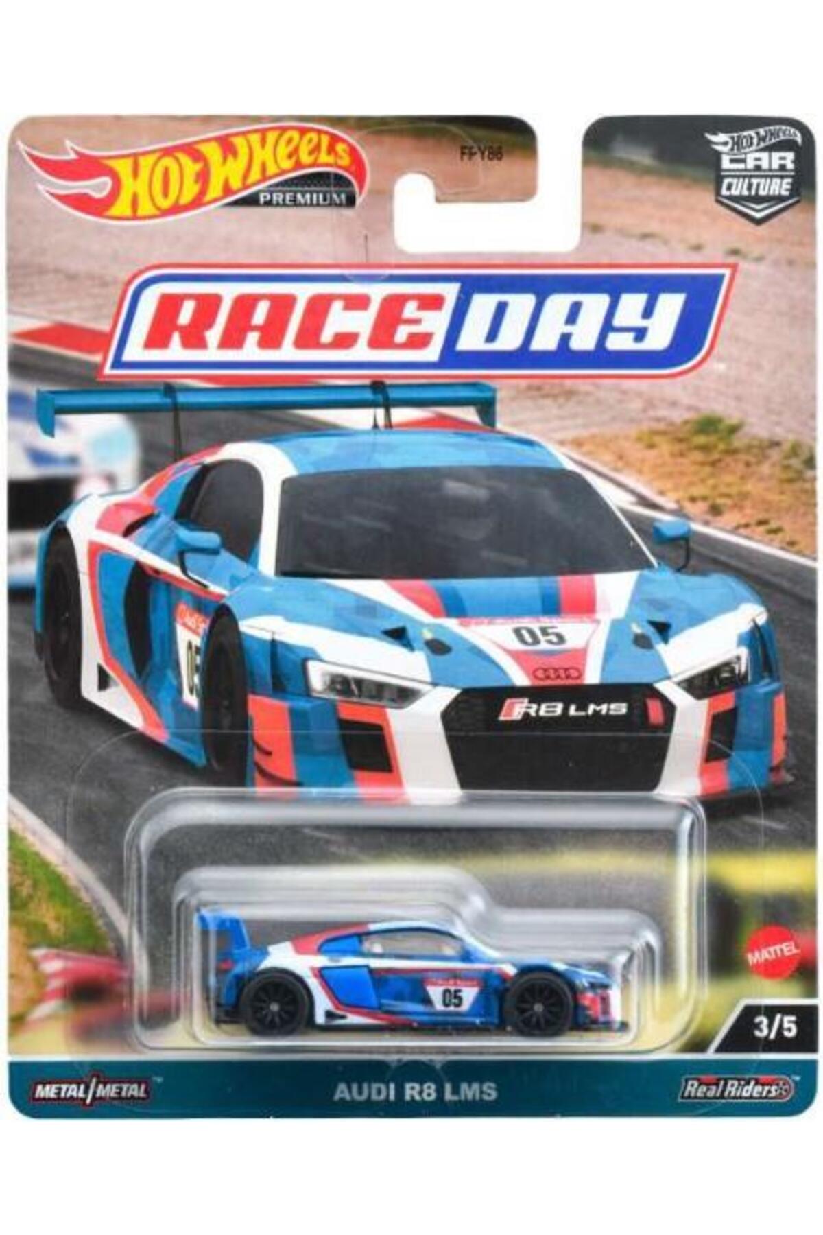 ماشین اسباب بازی روز مسابقه فرهنگ خودرو ممتاز آئودی R8 LMS HKC61 از ترکیه HOT WHEELS