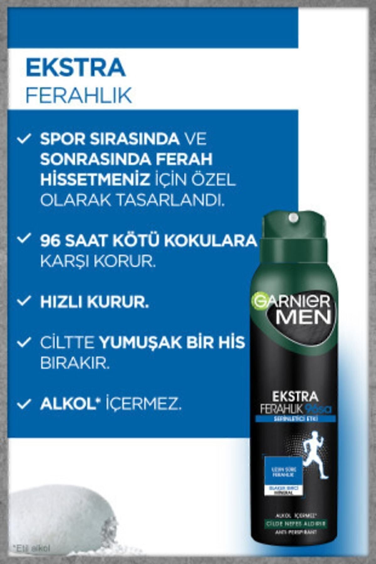 Garnier اسپری تازه‌کننده مردانه با اثر اضافی