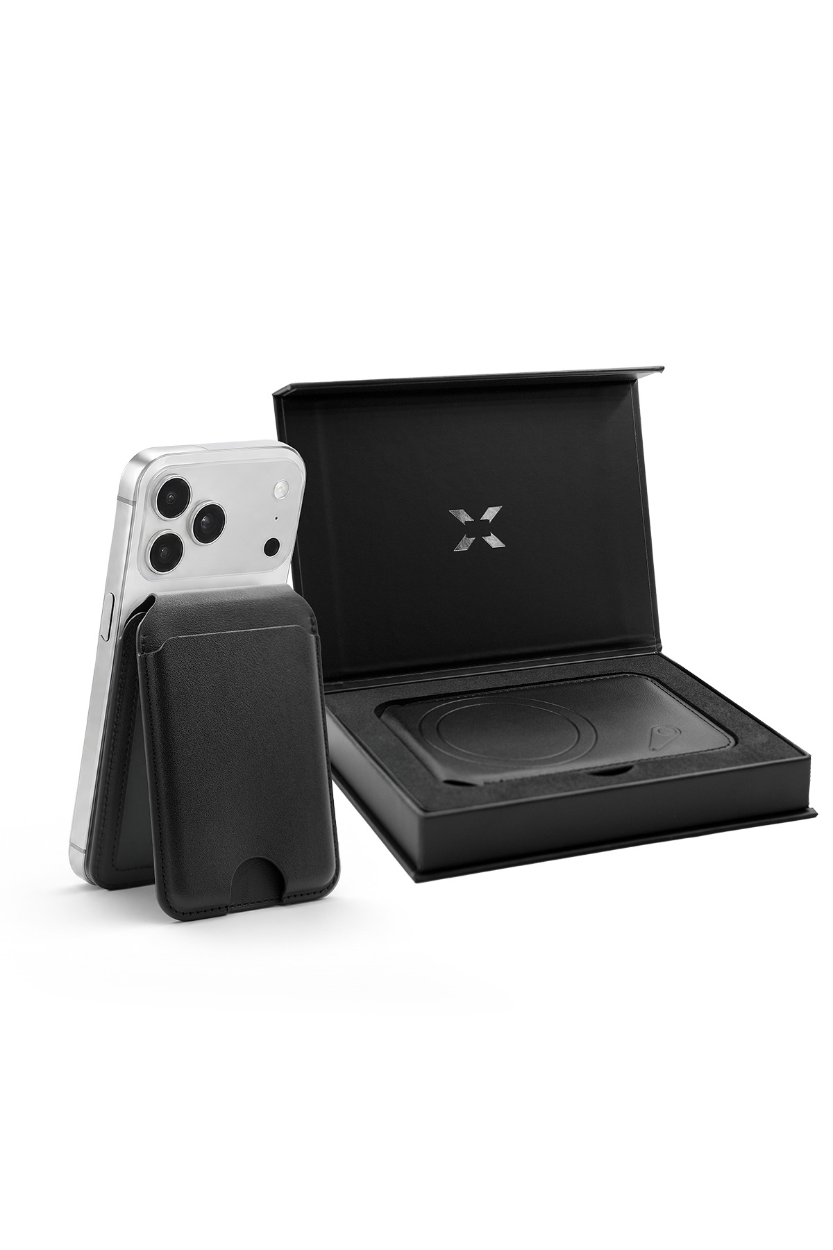 جاکارتی هوشمند زنون اسمارت Xenon Smart X6608 با پشتیبانی از MagSafe و Find My و پایه مغناطیسی، مشکی