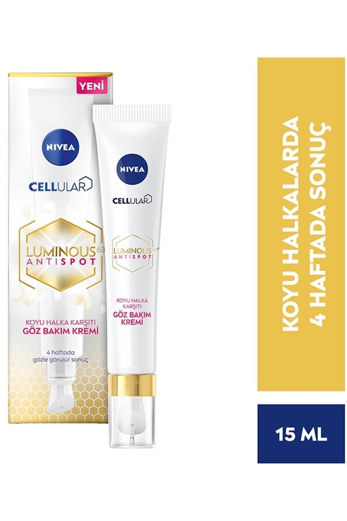 NIVEA کرم مراقبت از حلقه‌های تاریک لومینوس630، 15 میلی‌لیتر، منطقه چشم روشن، اسید هیالورونیک