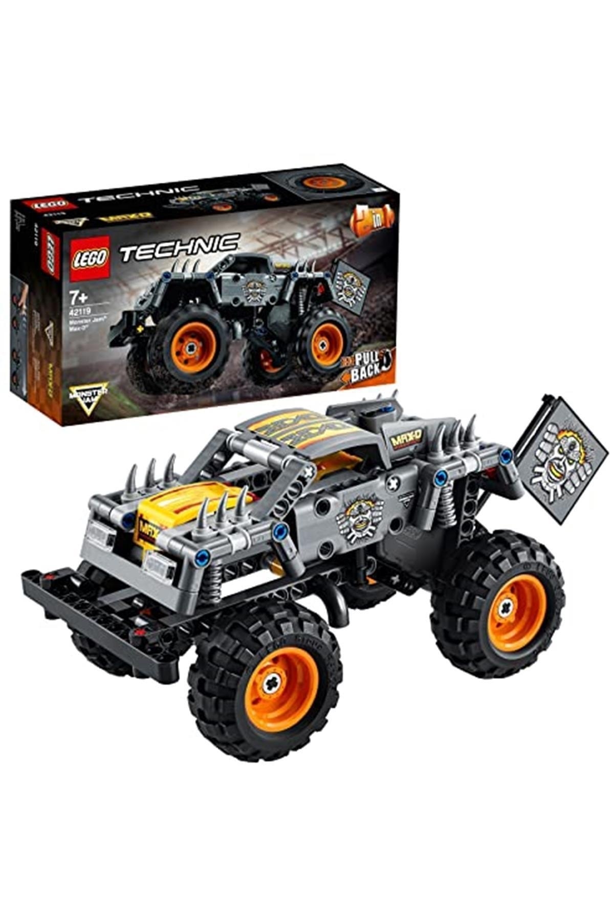 اسباب بازی های آموزشی TECHNIC MONSTER JAM MAX D 42119 مدل ساختمان برای بچه هایی که عاشق کامیون هیولا هستند اورجینال LEGO
