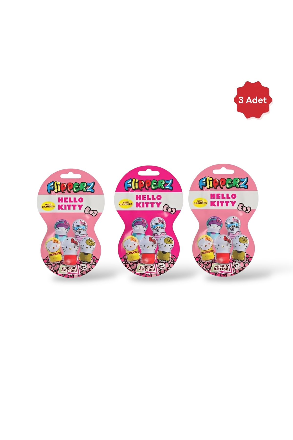 اسباب بازی های فیگور دیگر FLIPPERZ HELLO KITTY 3 PIECES Relkon