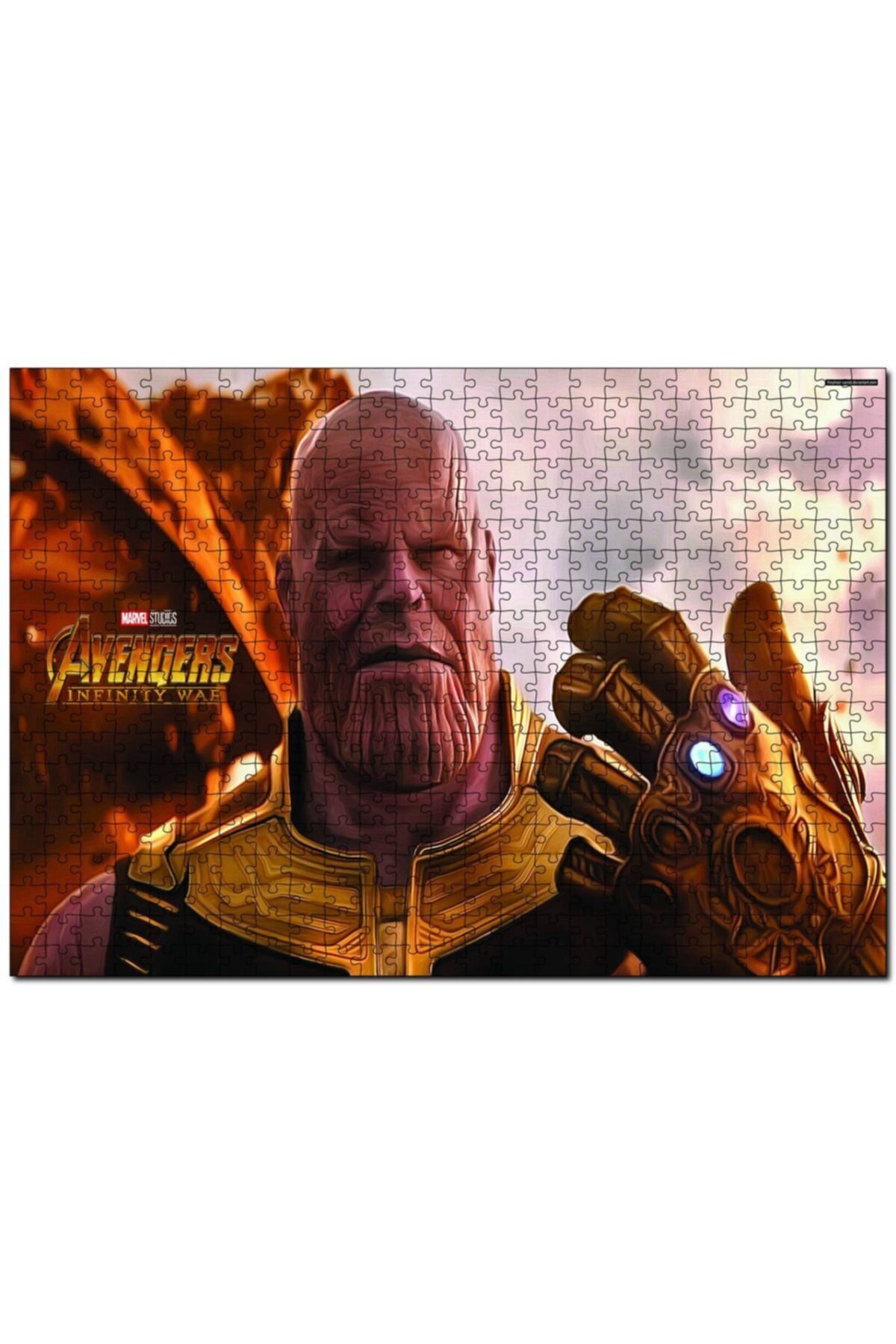 پازل AVENGERS INFINITY WAR THANOS 255 PIECE PUZZLE اره منبت کاری مویی ام دی اف چوب Cakapuzzle