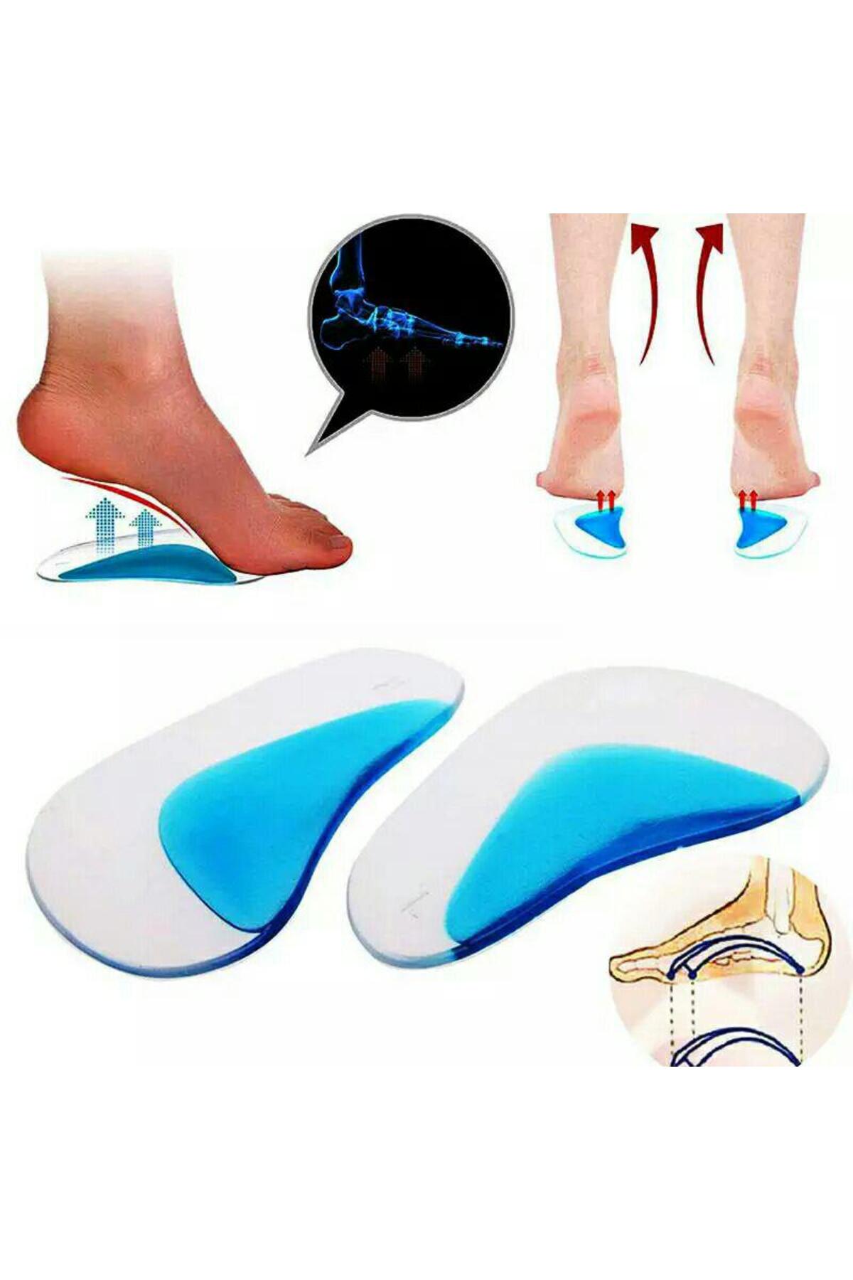 کفی ژله‌ای کف پای صاف تریپولام TRİPULAM با تکیه‌گاه قوس سیلیکونی، یک جفت