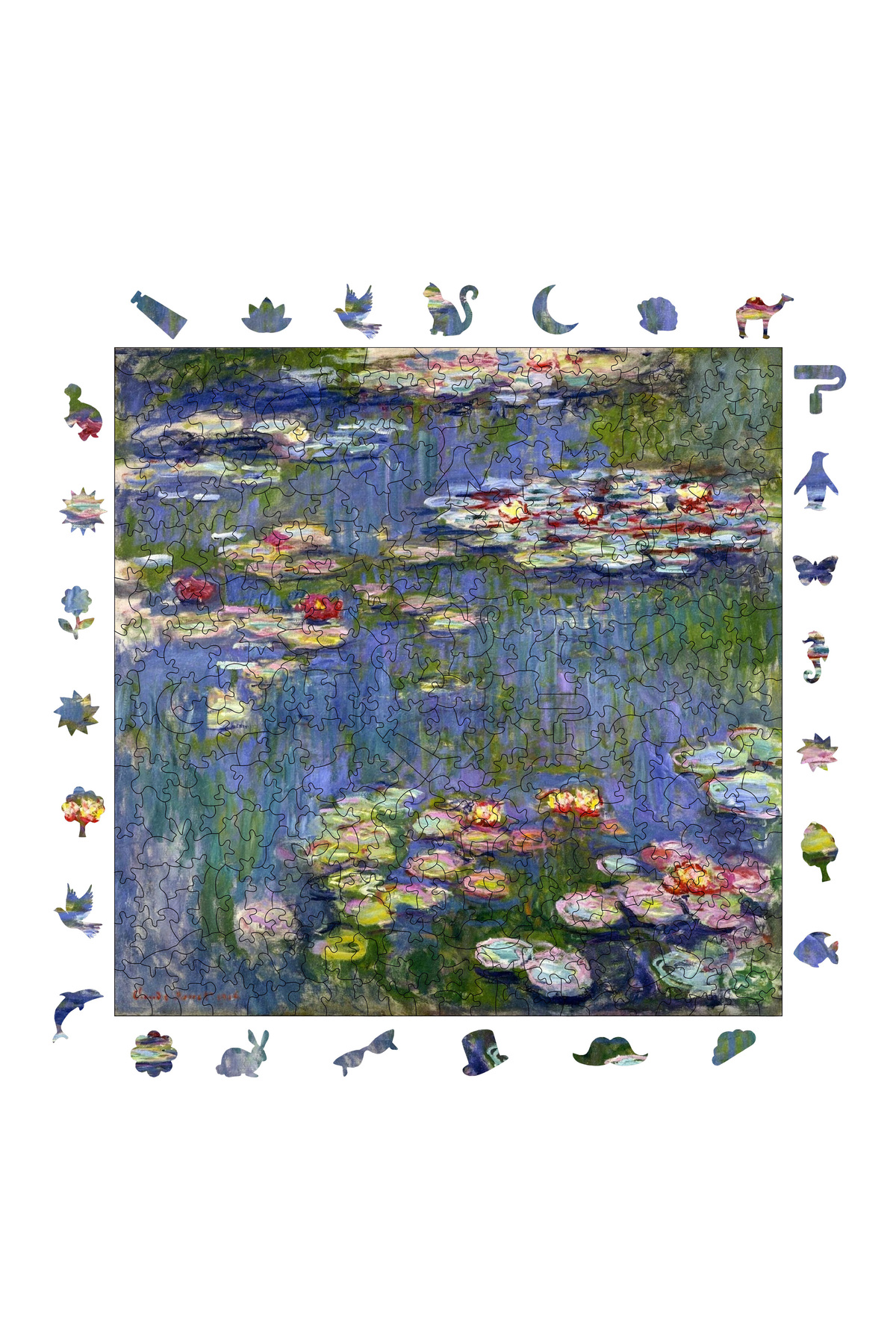 پازل چوبی CLAUDE MONET سه قسمت 353 29X29 سانتی متر S1 28 اورجینال Pinecone