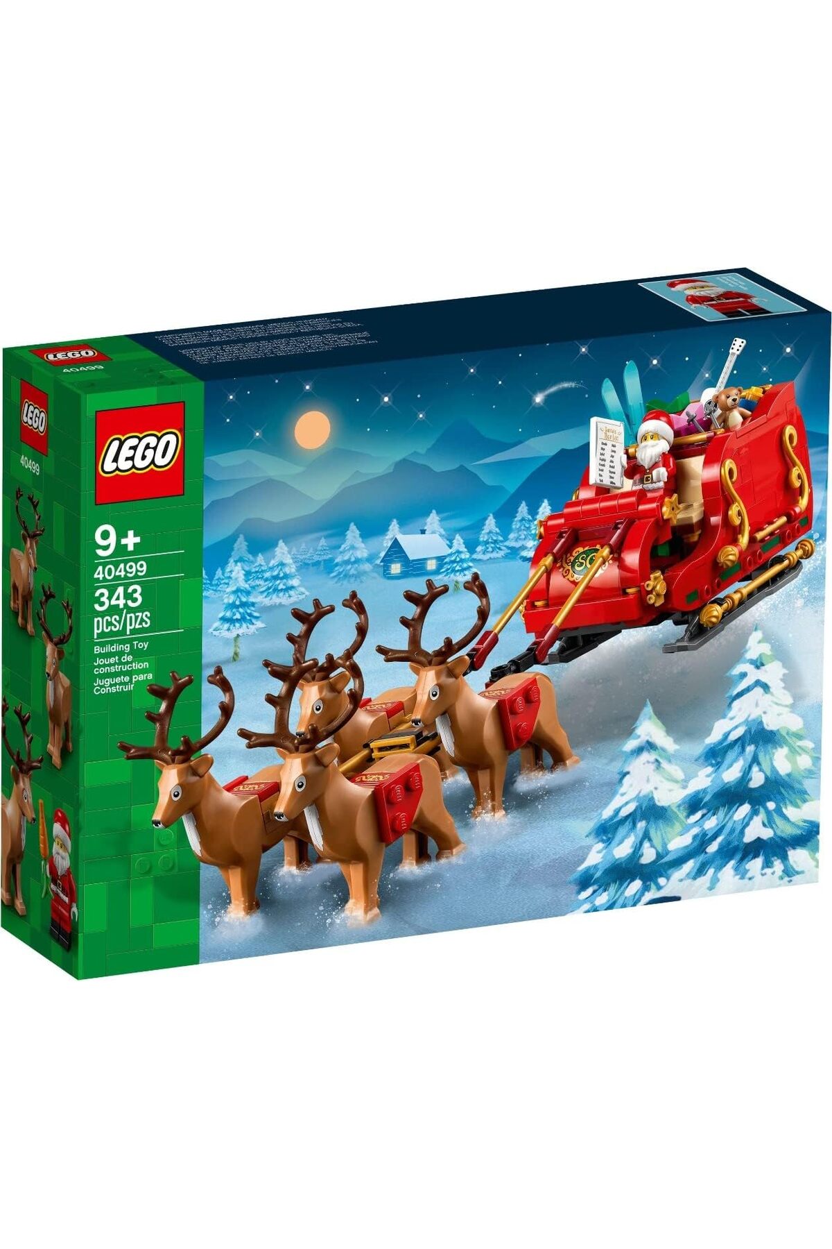 لگو و اسباب بازی های ساخت محور MULLURG URG01 40499 سورتمه بابا نوئل 343 قطعه +9 سال MUUL اورجینال LEGO